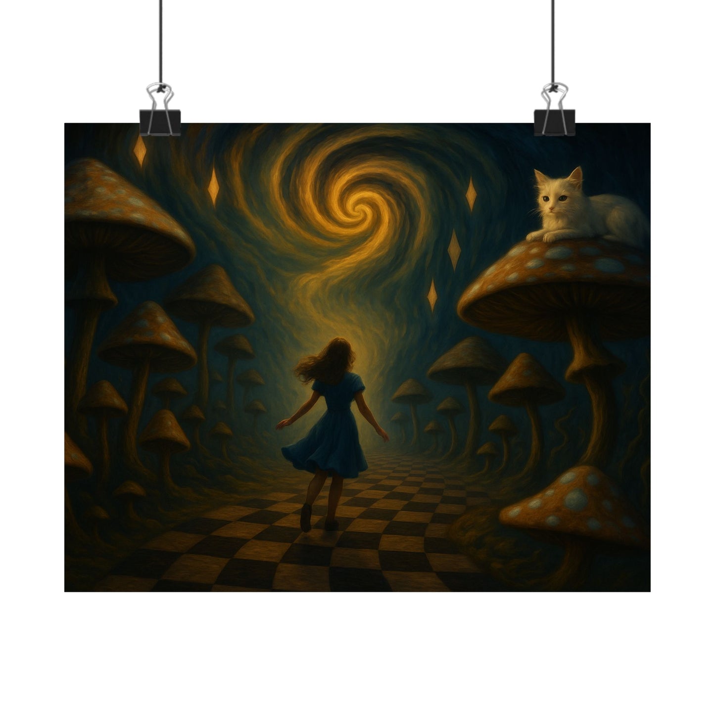 Alice's Psychedelic Path Poster