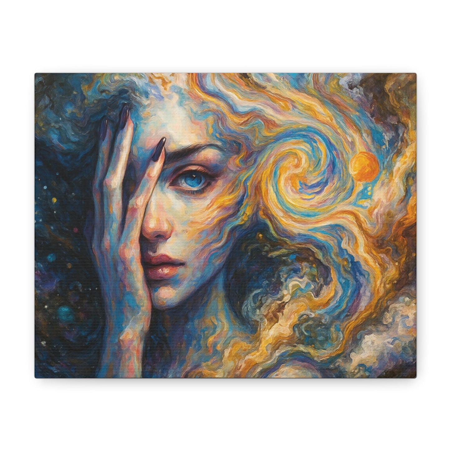 Eye of the Spiral Mind Canvas Wall Art