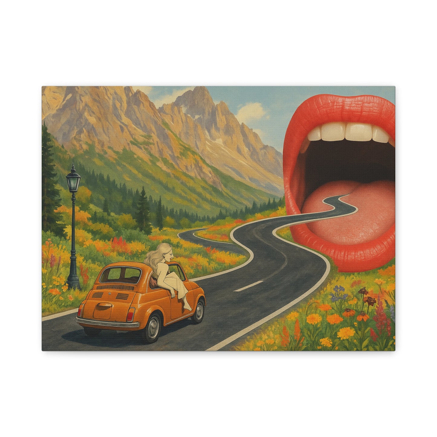 Into the Mouth of Surrealism Canvas Art