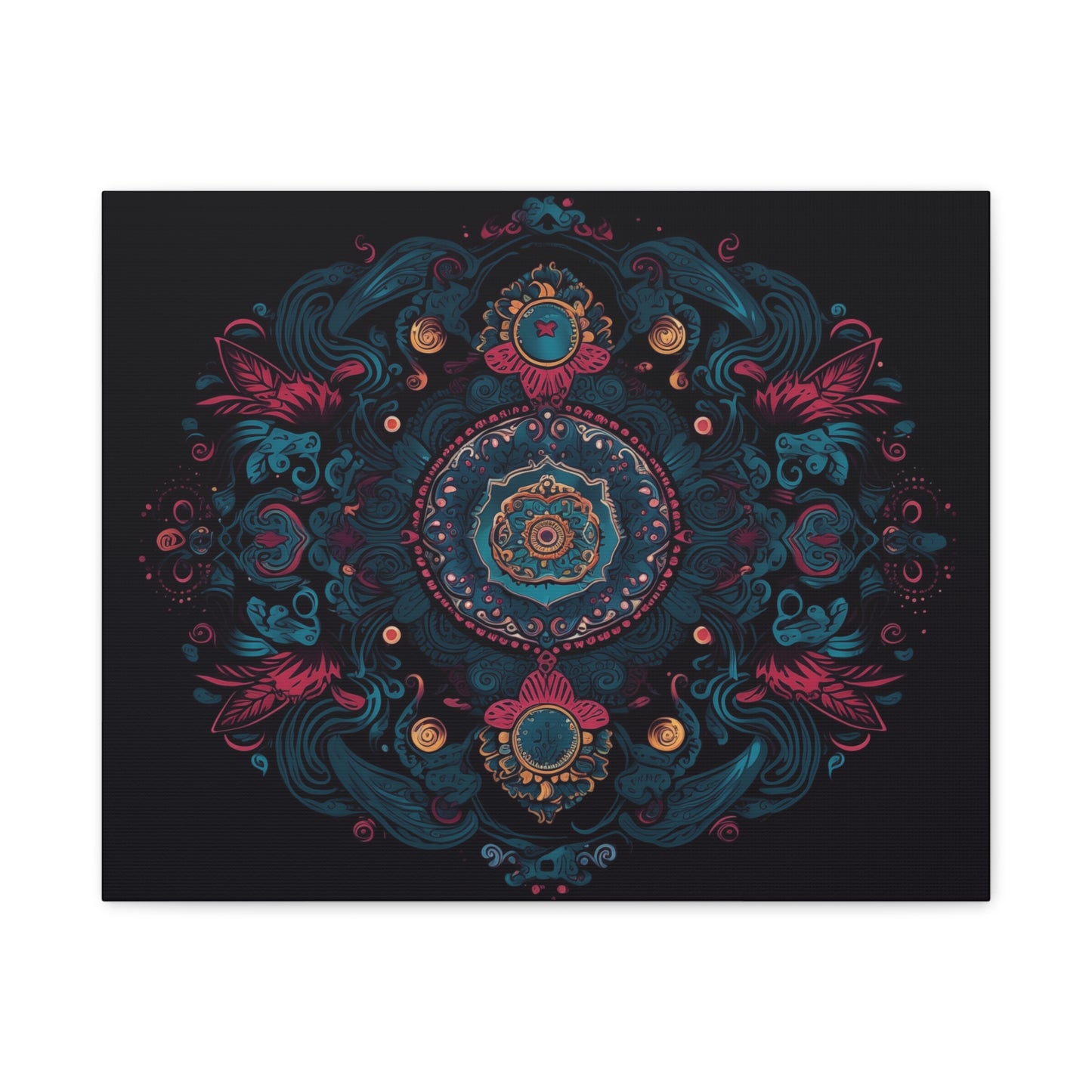 Mystic Inferno Mandala Canvas