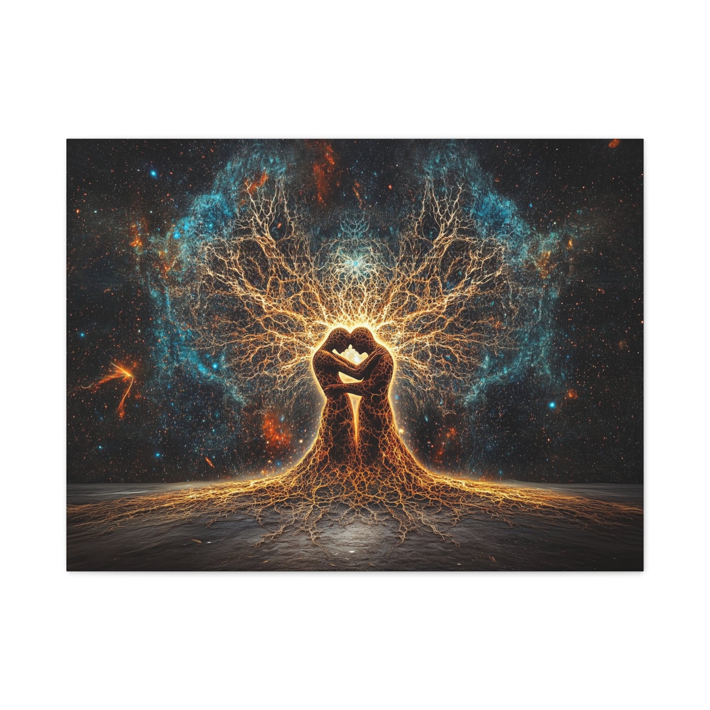 Cosmic Flame of Love Canvas