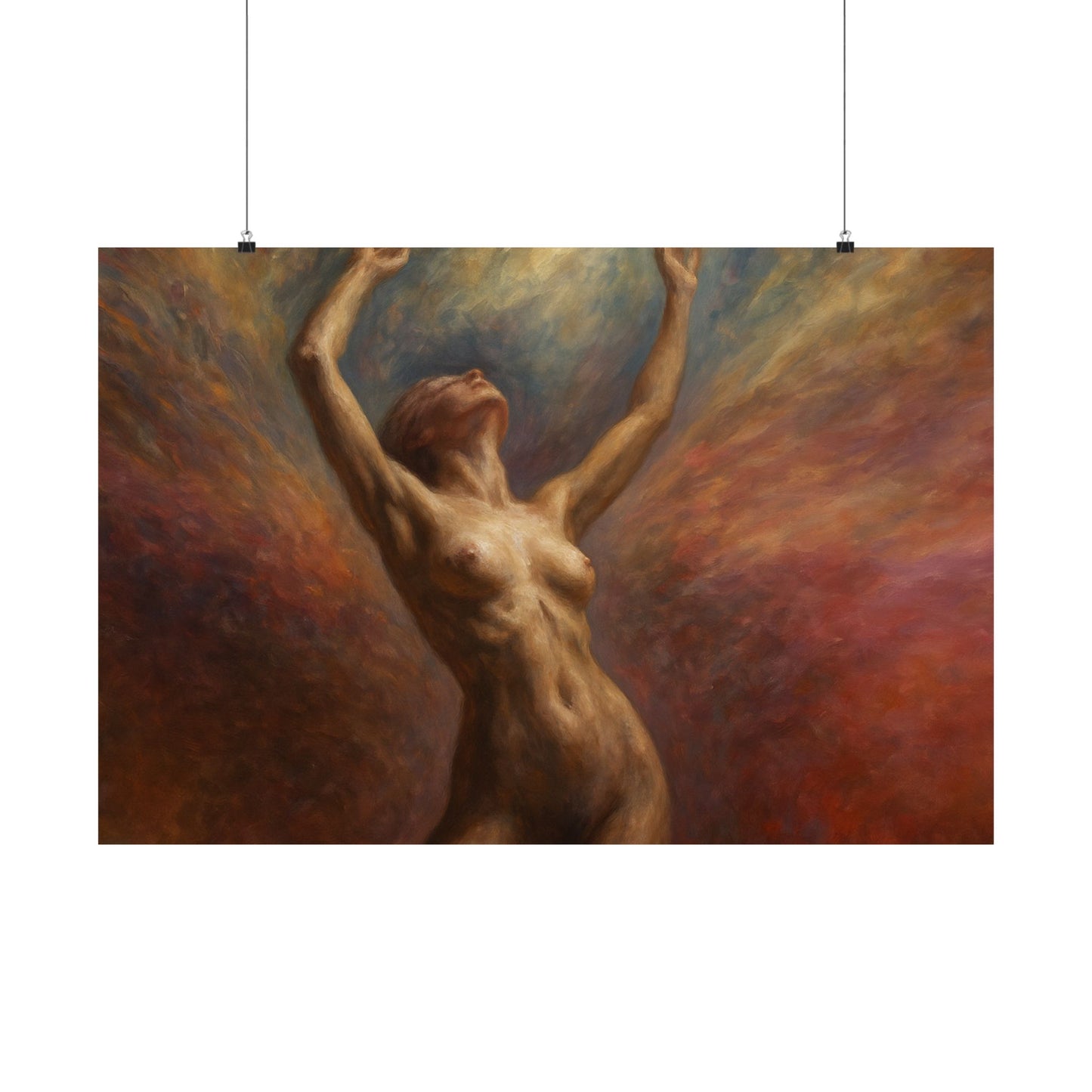 Ascension of the Soul Nude Art Poster