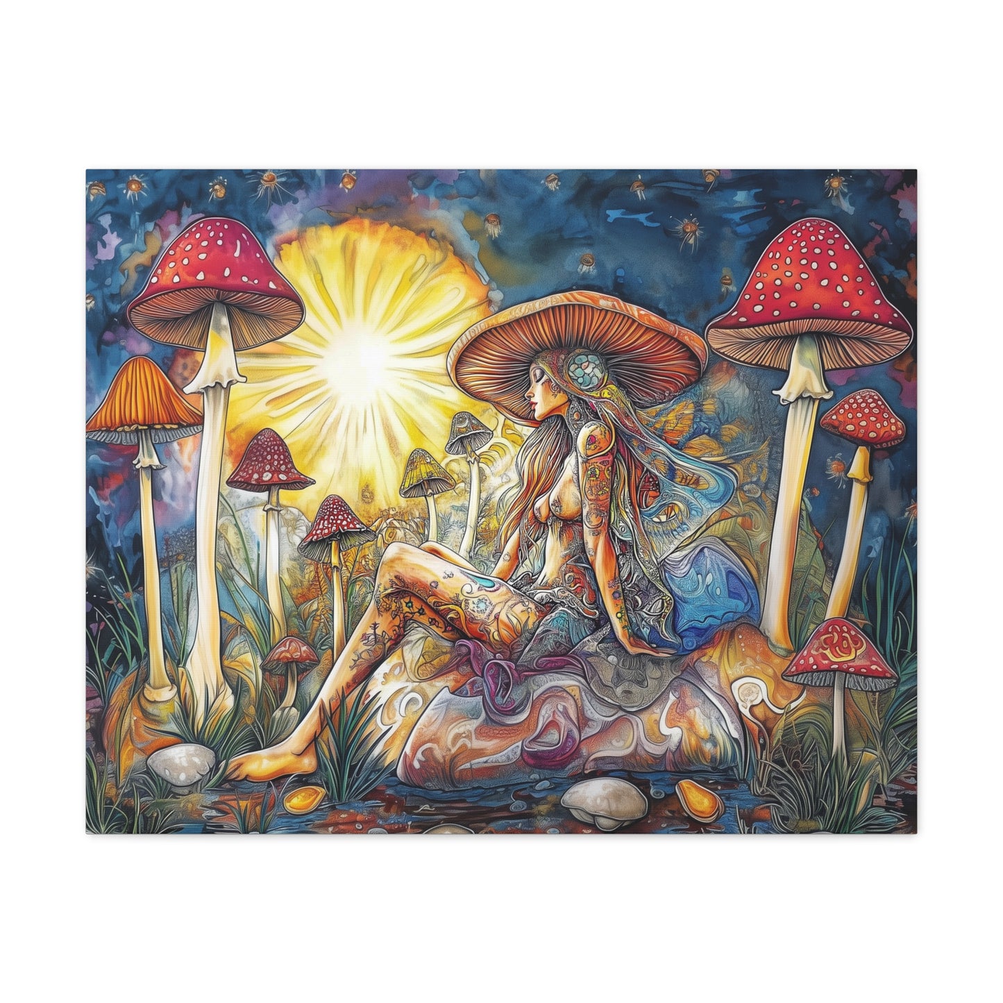 Lost in the Mushroom Canvas Wall Art
