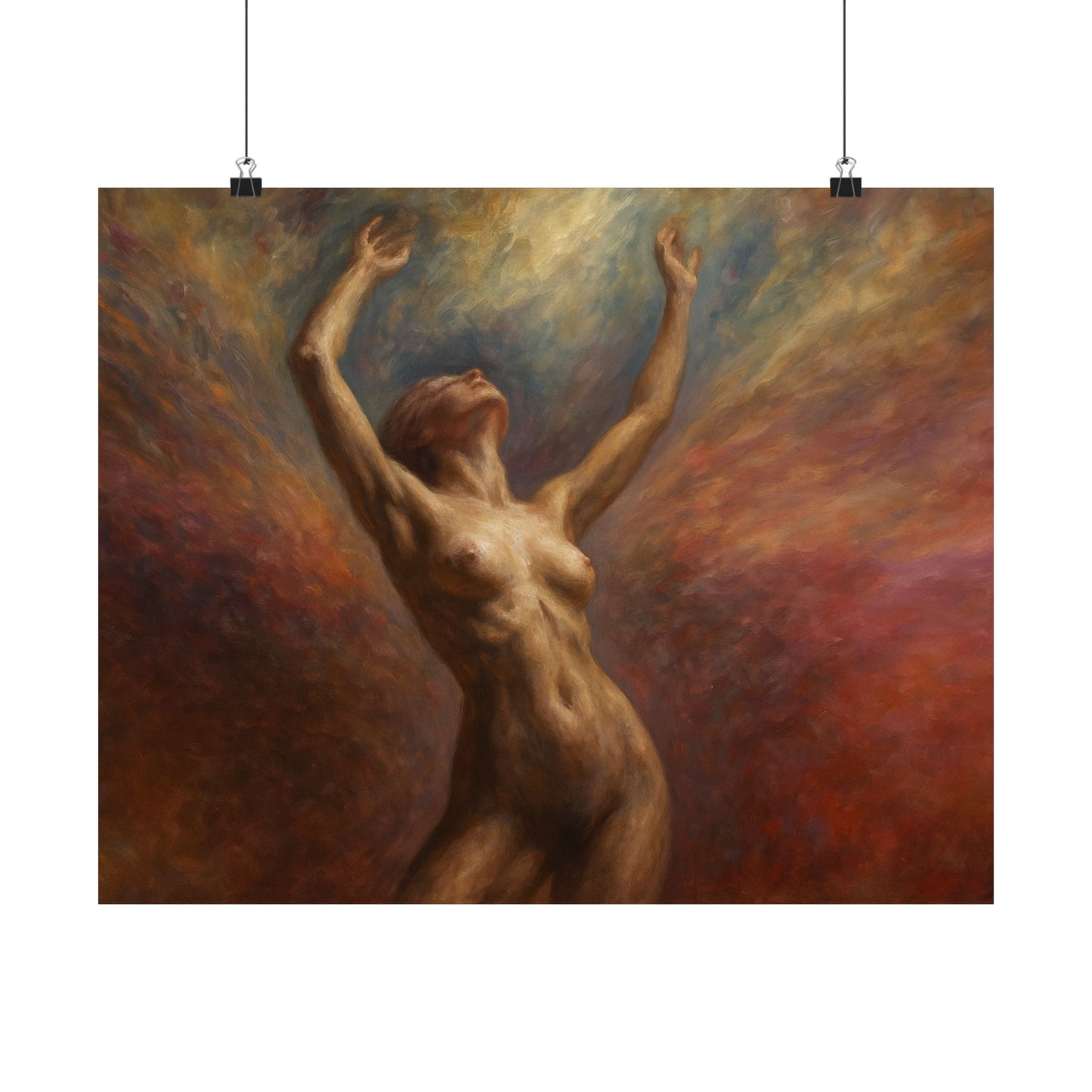Ascension of the Soul Nude Art Poster