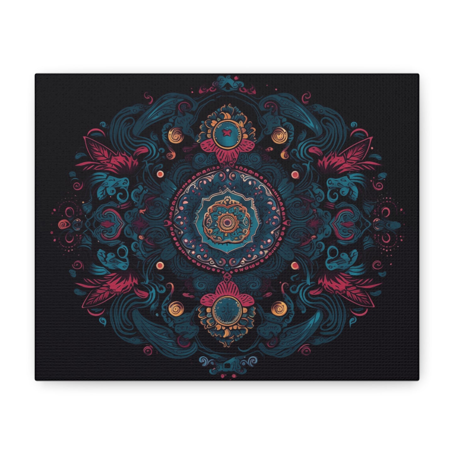 Mystic Inferno Mandala Canvas