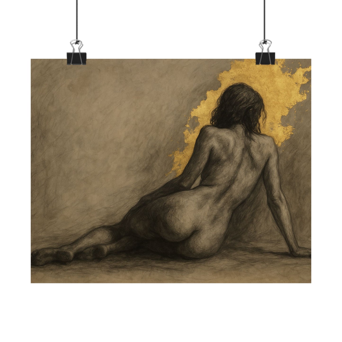 Reclining Muse Poster
