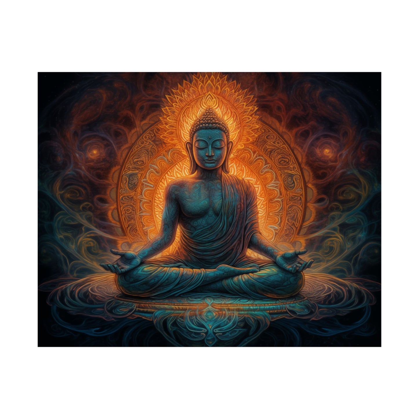 Sacred Glow Buddha Poster