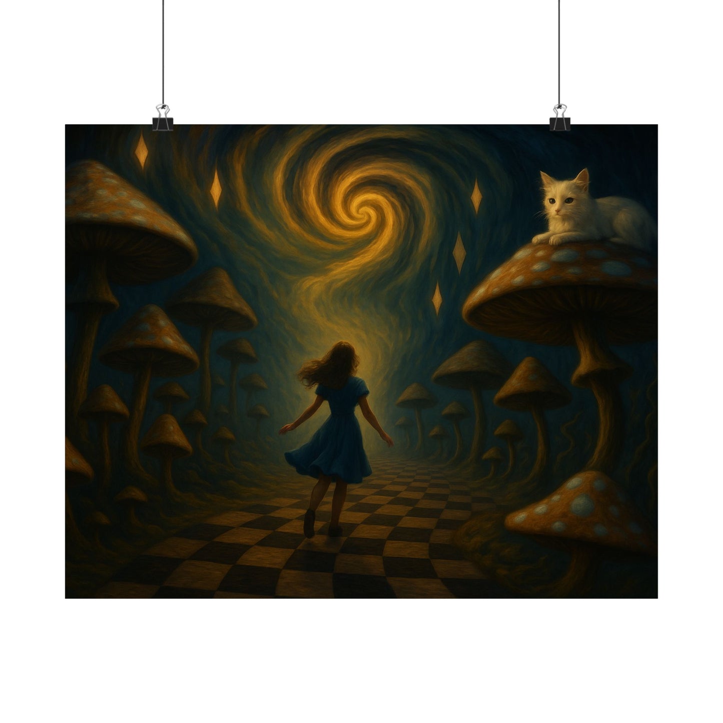 Alice's Psychedelic Path Poster