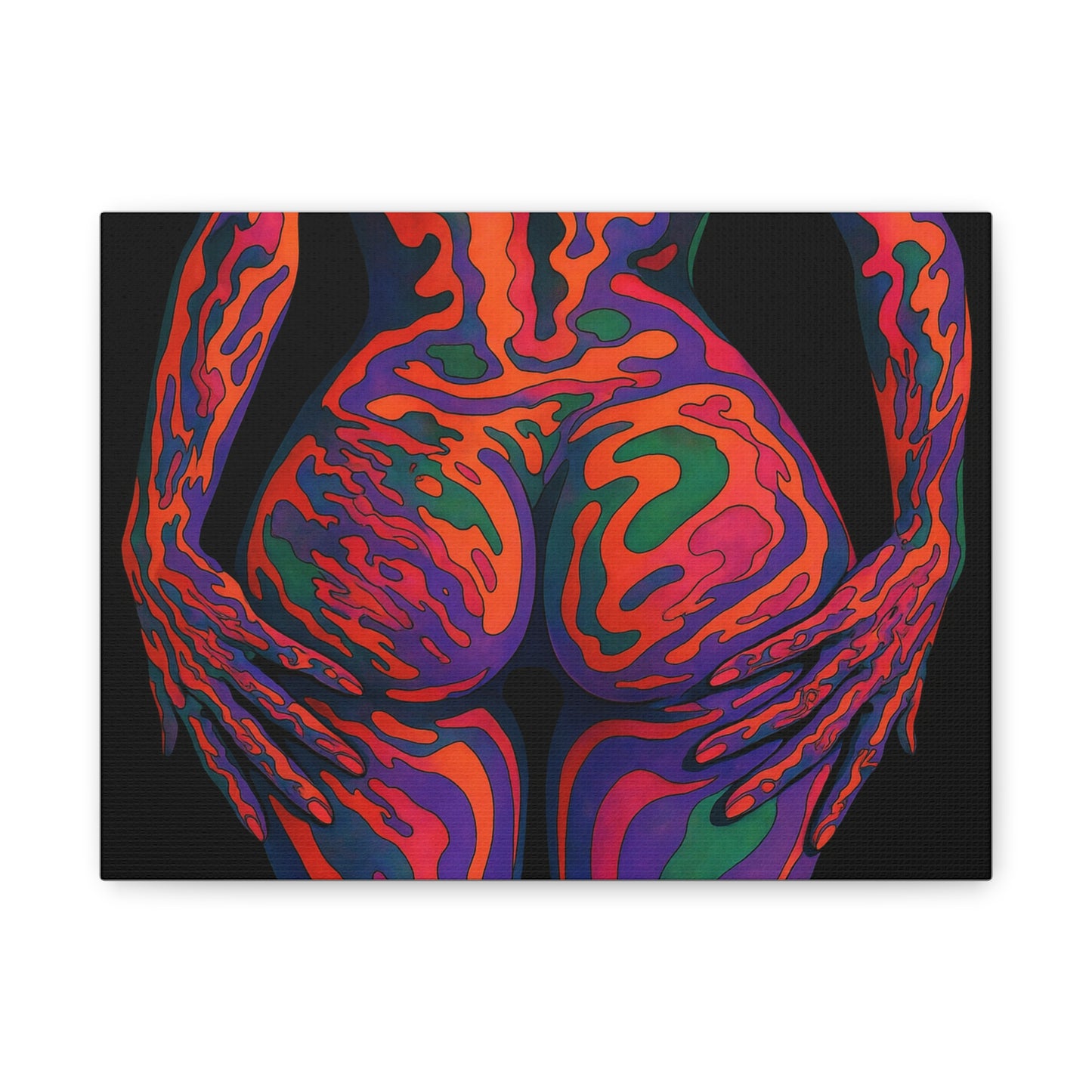 Psychedelic Body Heat – Trippy Feminine Canvas Art