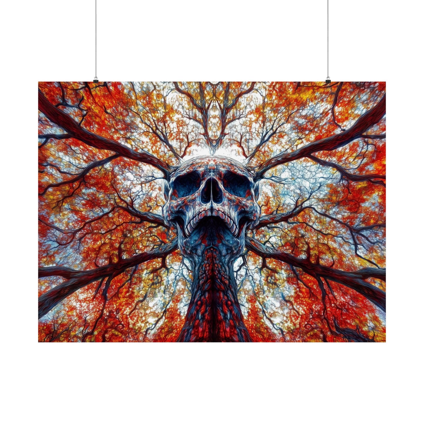 Tree of Life and Death Psychedelic Poster