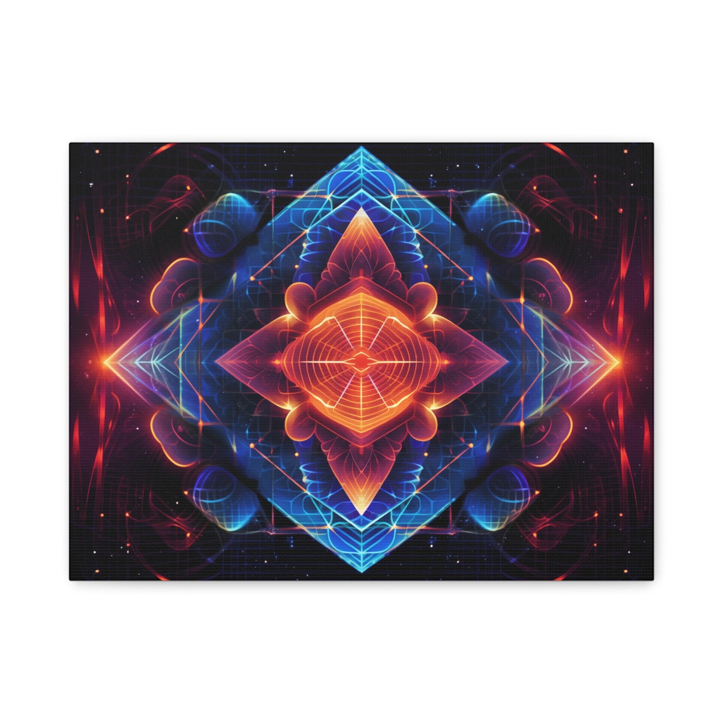 Sacred Energy Portal – Geometric Visionary Canvas Art