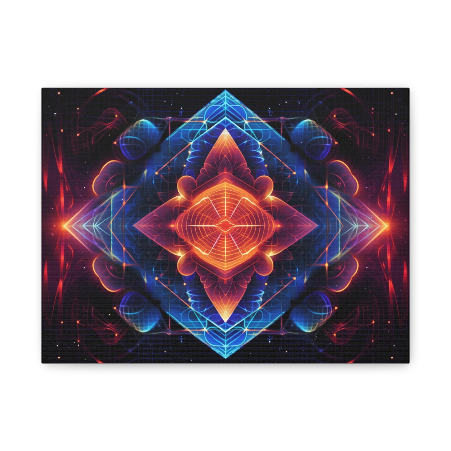 Sacred Energy Portal – Geometric Visionary Canvas Art