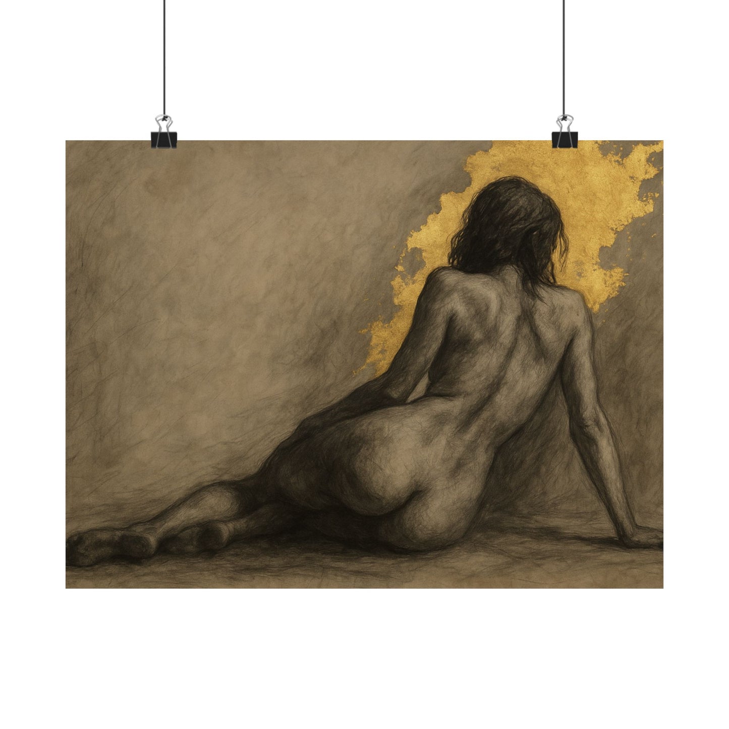 Reclining Muse Poster