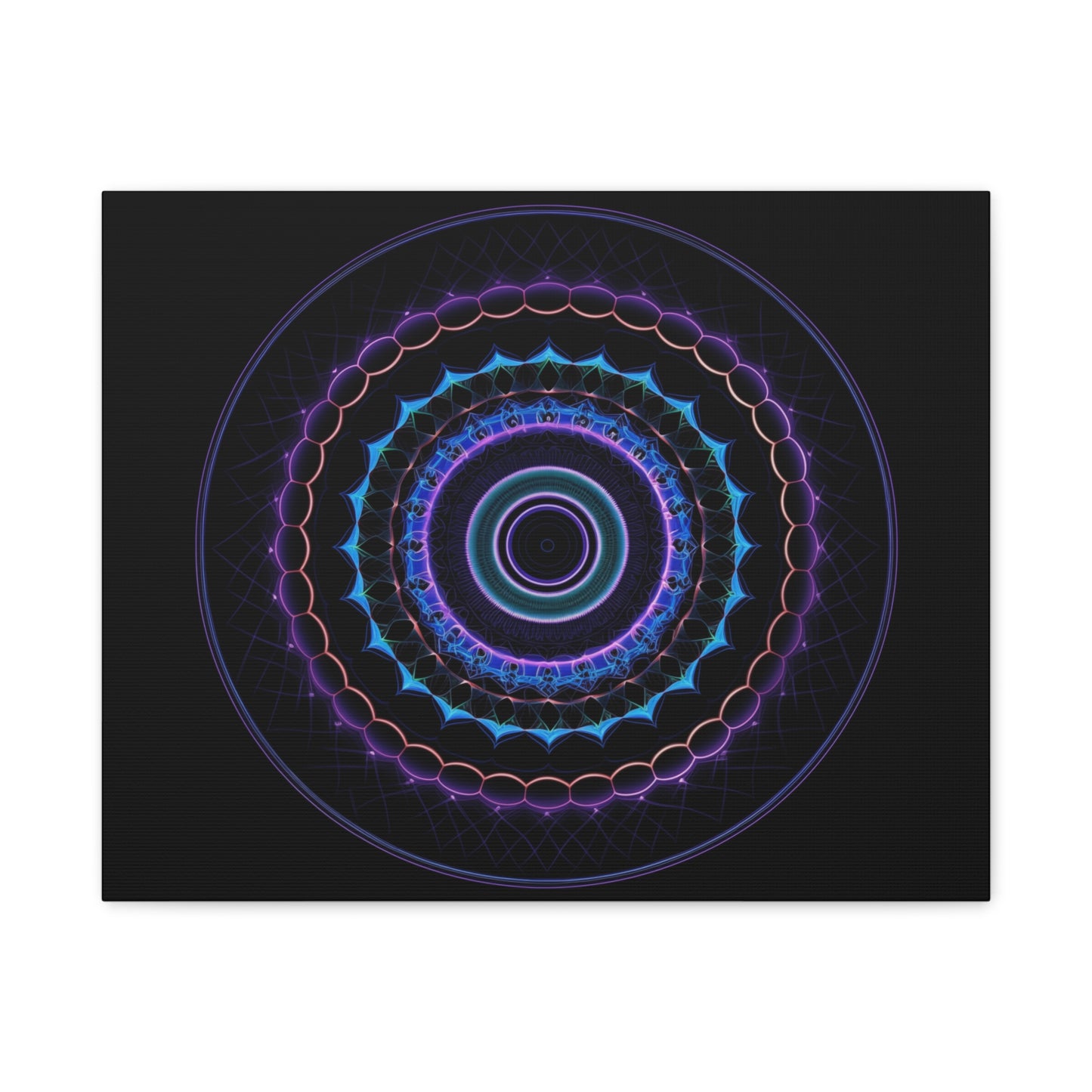 Geometric Pulse – Psychedelic Mandala Wall Art