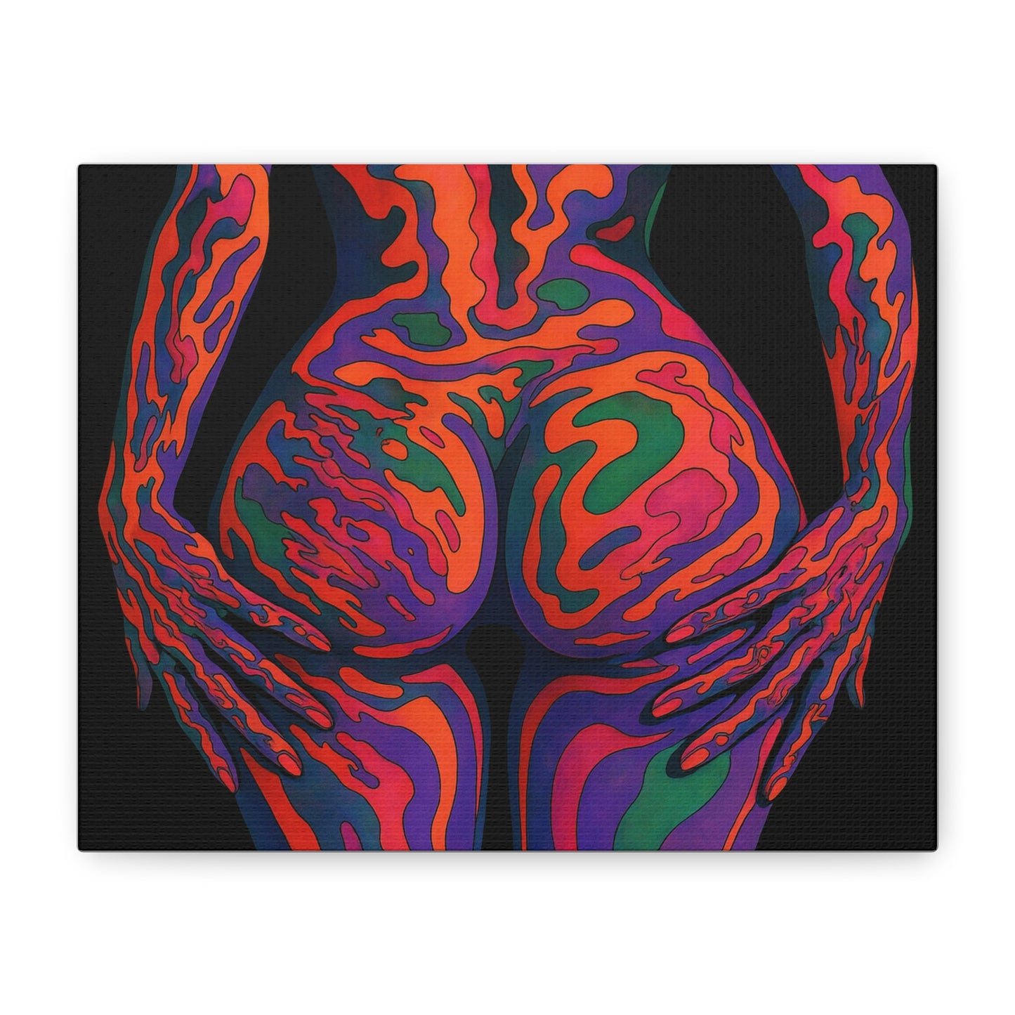 Psychedelic Body Heat – Trippy Feminine Canvas Art