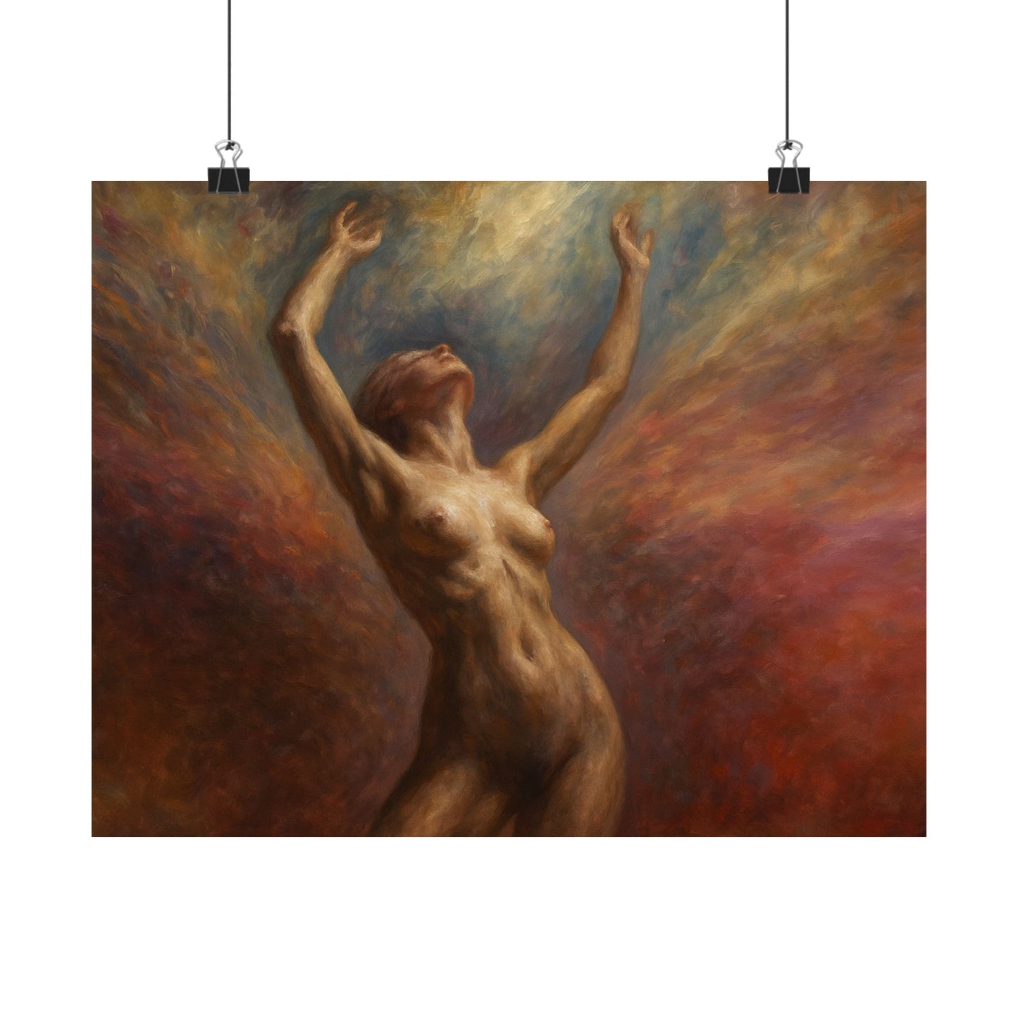 Ascension of the Soul Nude Art Poster