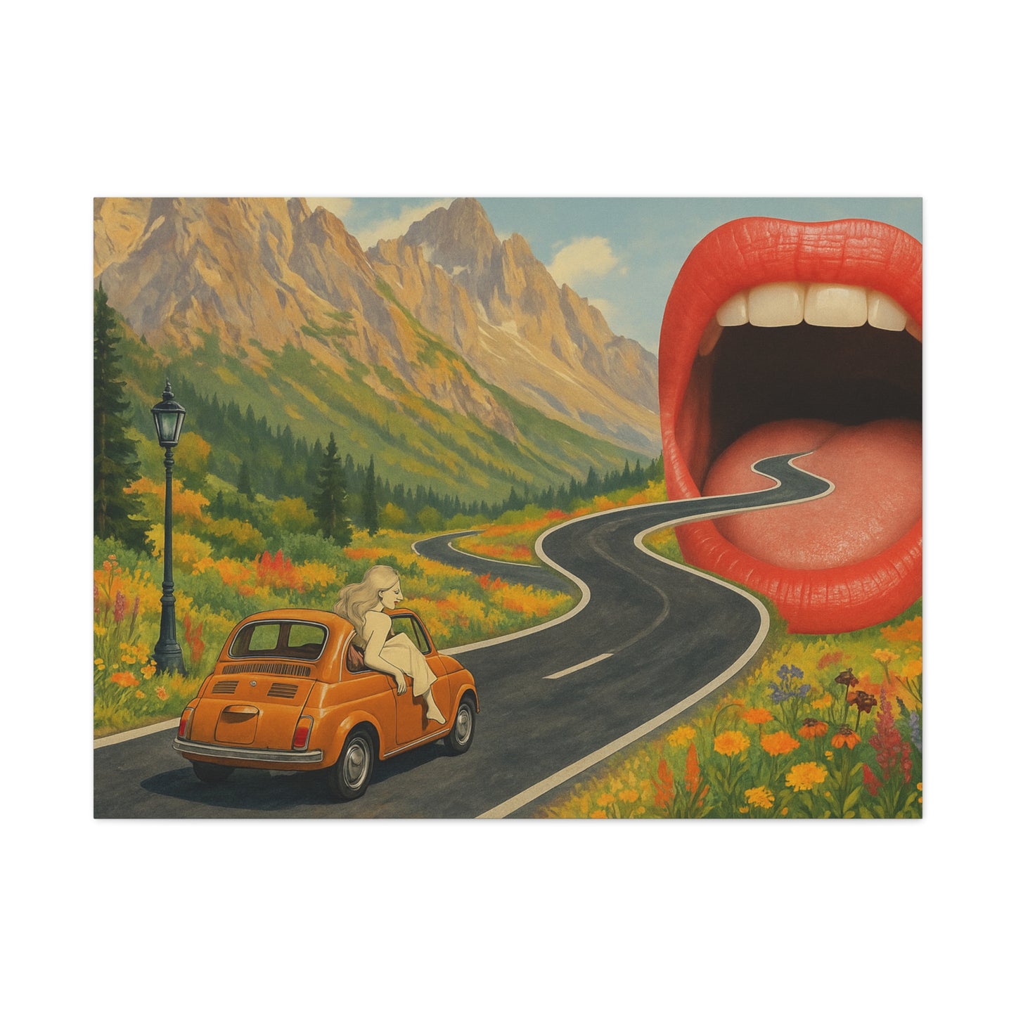 Into the Mouth of Surrealism Canvas Art