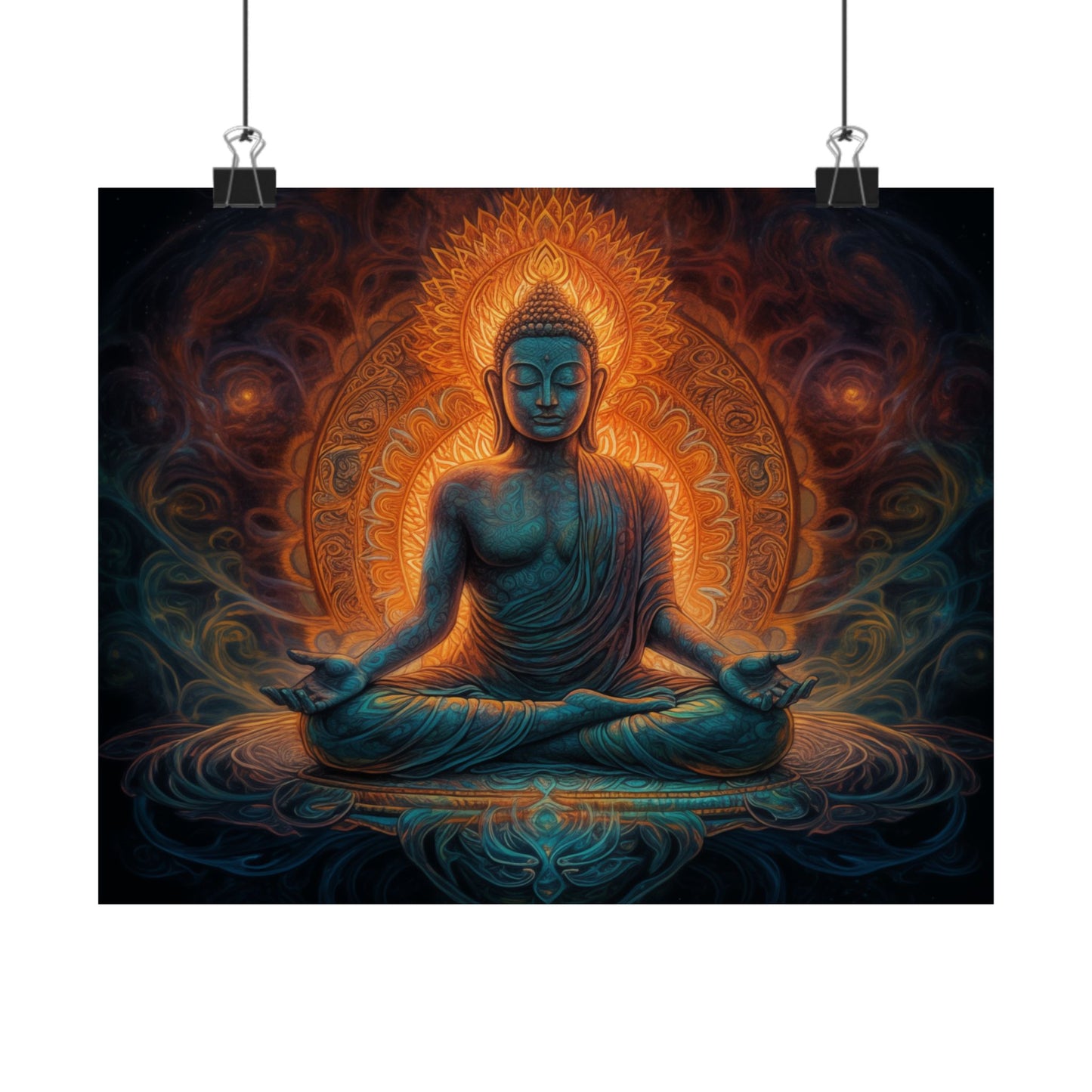 Sacred Glow Buddha Poster
