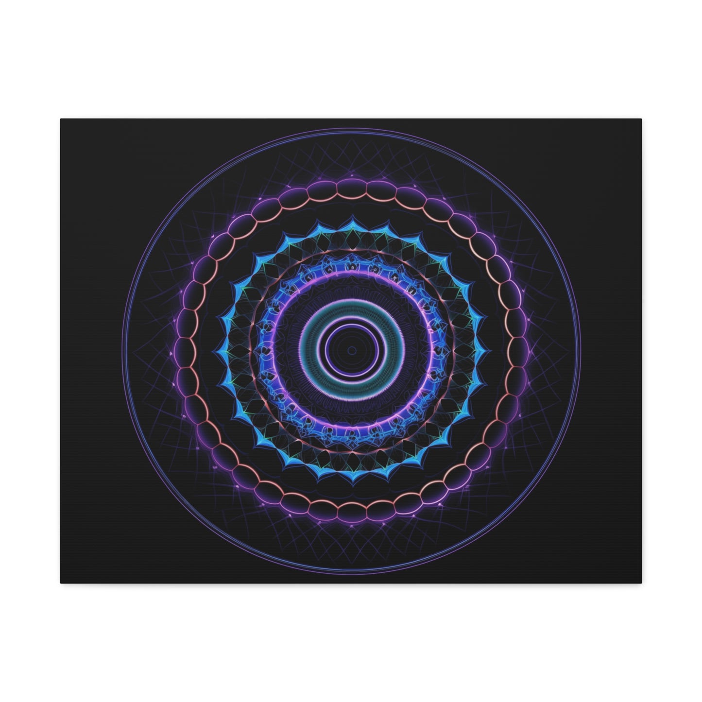 Geometric Pulse – Psychedelic Mandala Wall Art