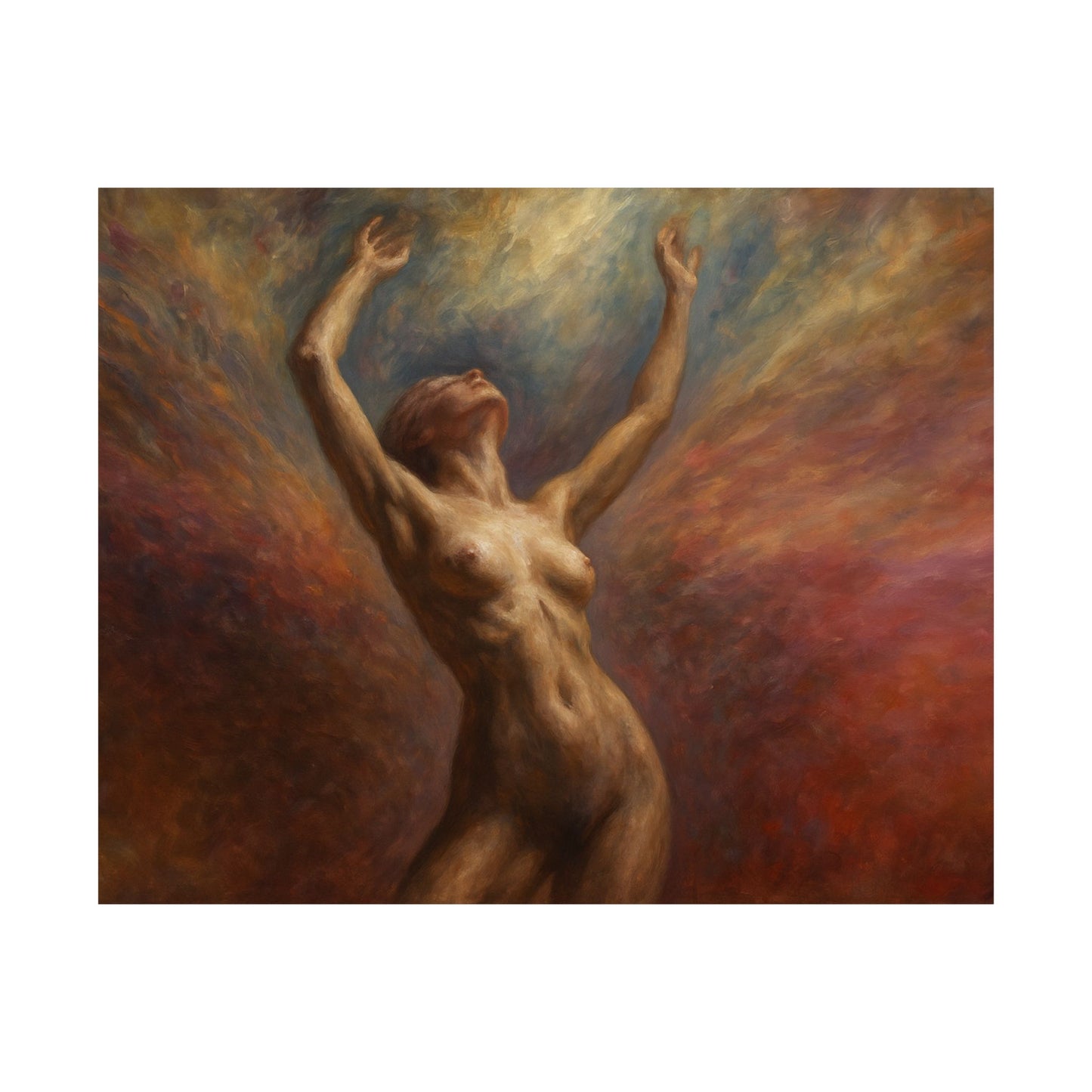 Ascension of the Soul Nude Art Poster