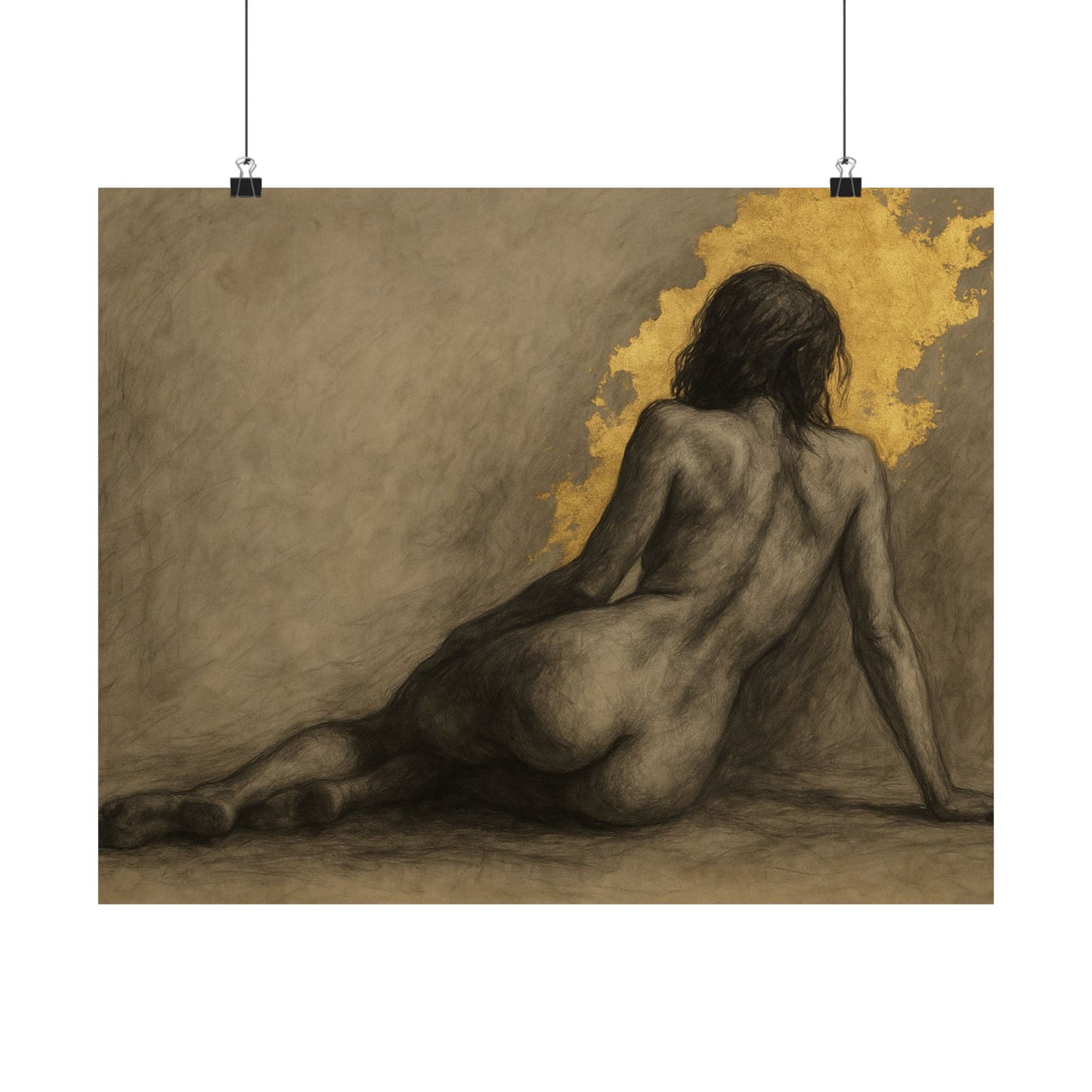 Reclining Muse Poster