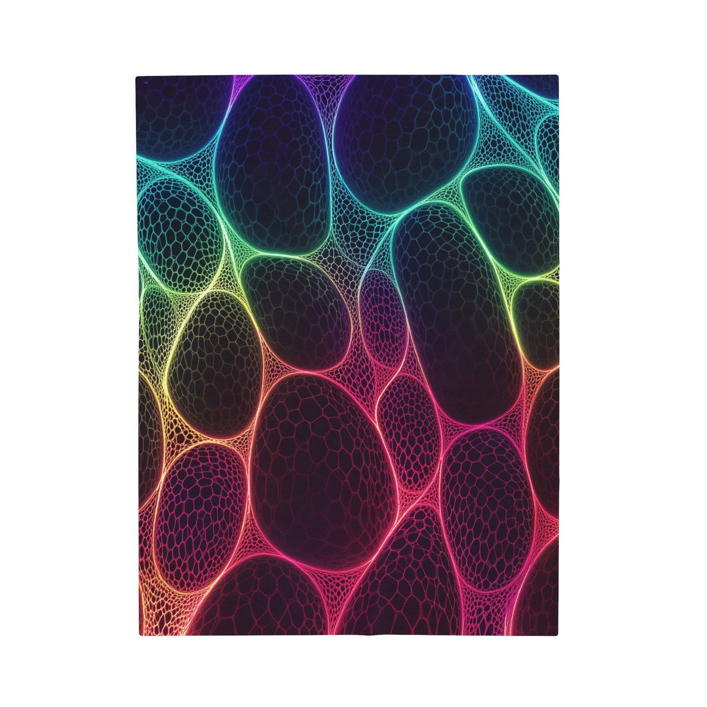 Neon Glow Psychedelic Blanket