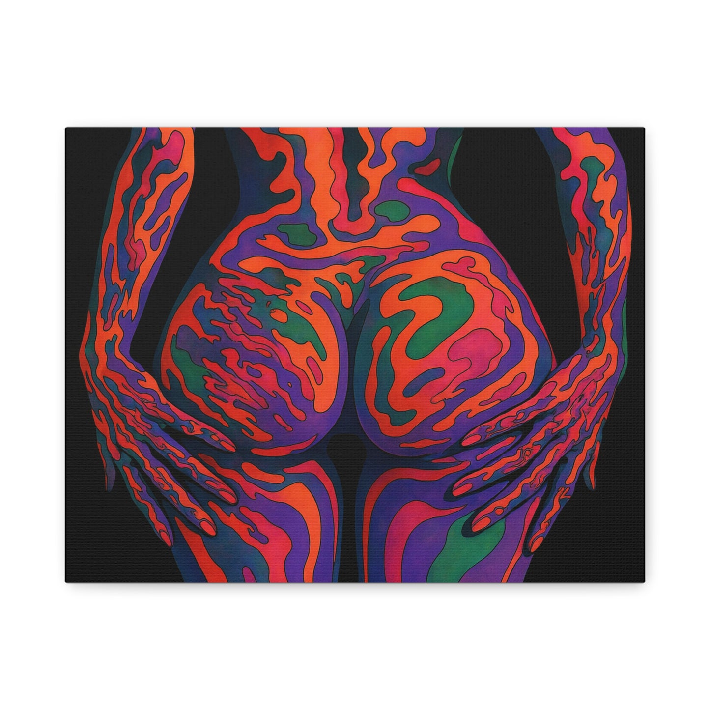 Psychedelic Body Heat – Trippy Feminine Canvas Art