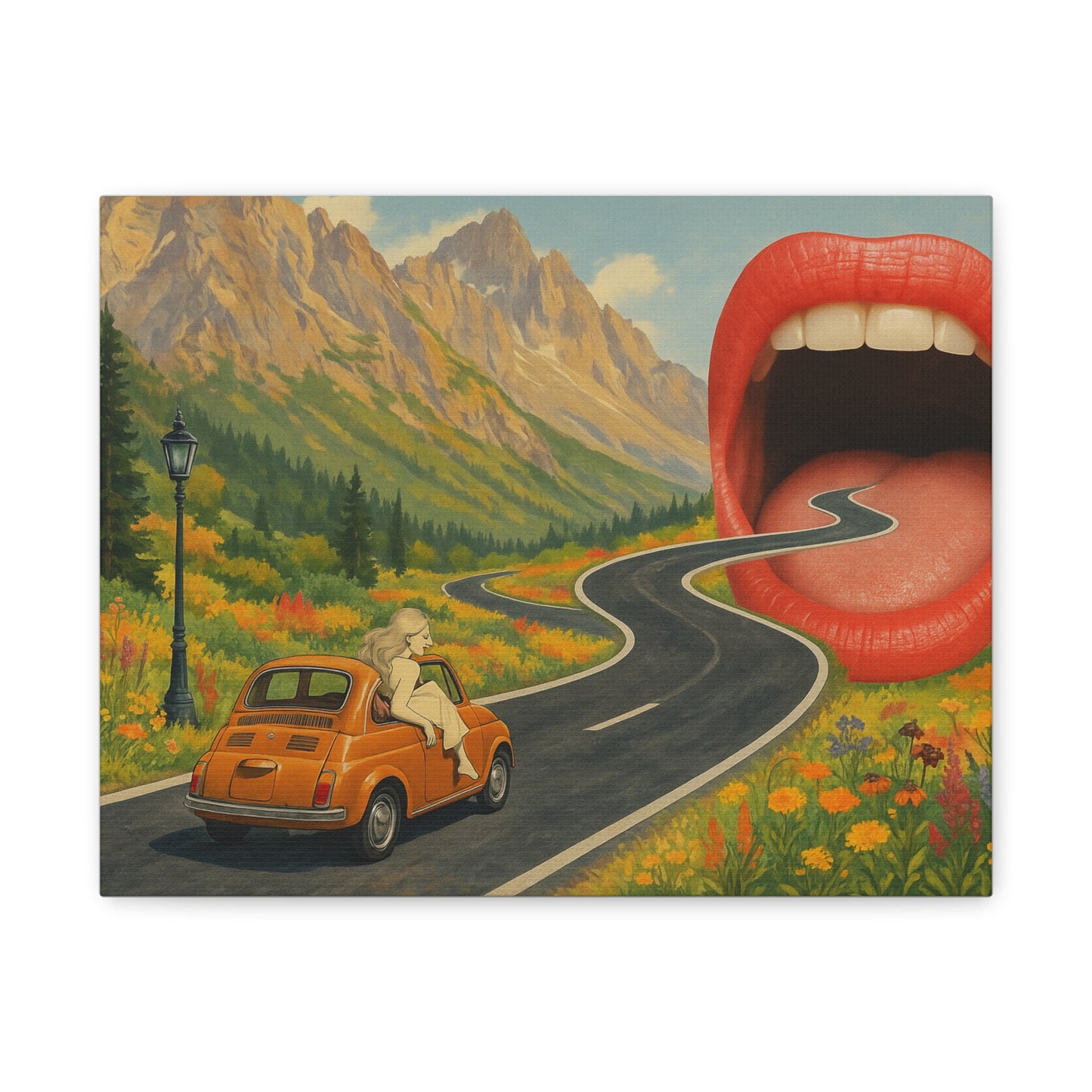 Into the Mouth of Surrealism Canvas Art