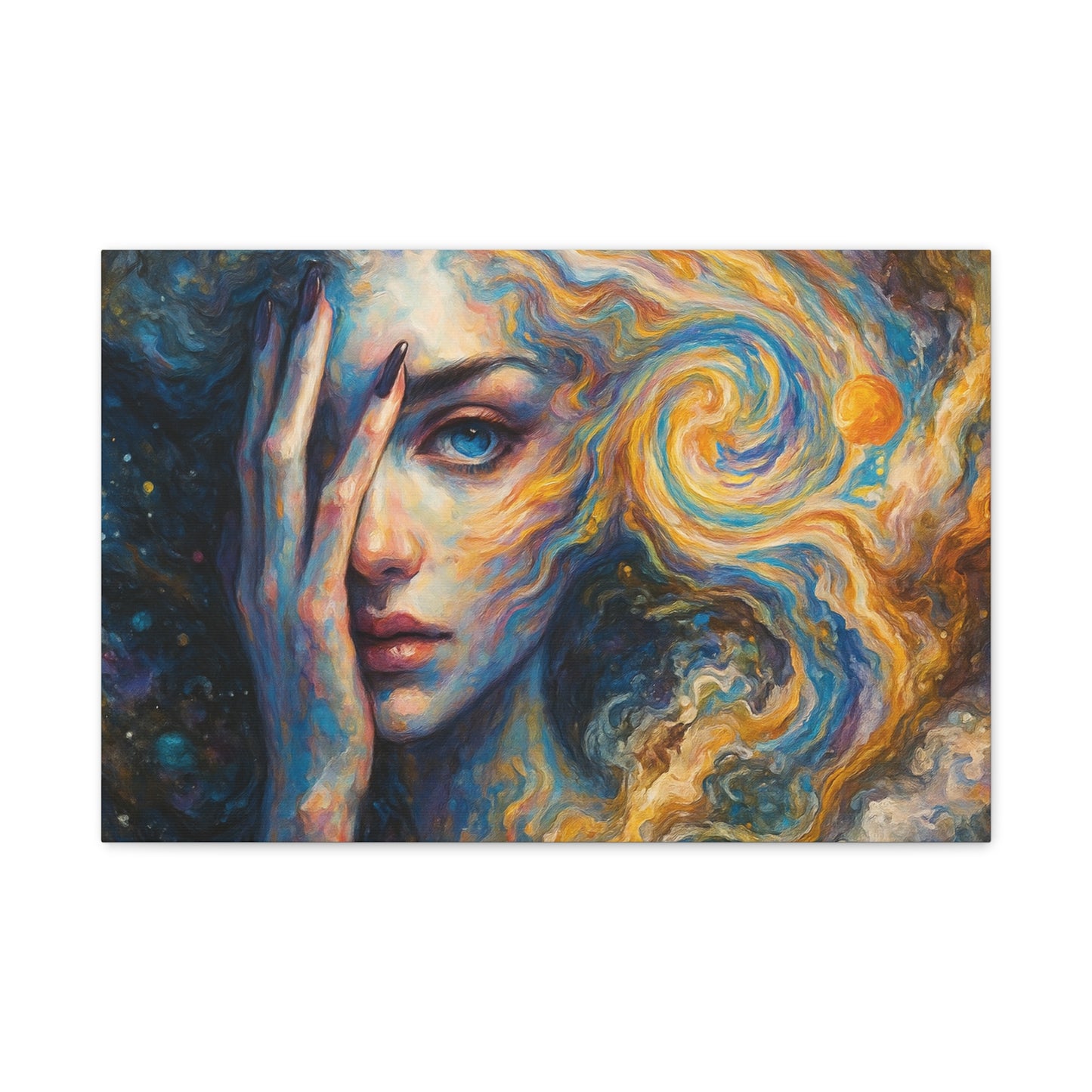 Eye of the Spiral Mind Canvas Wall Art