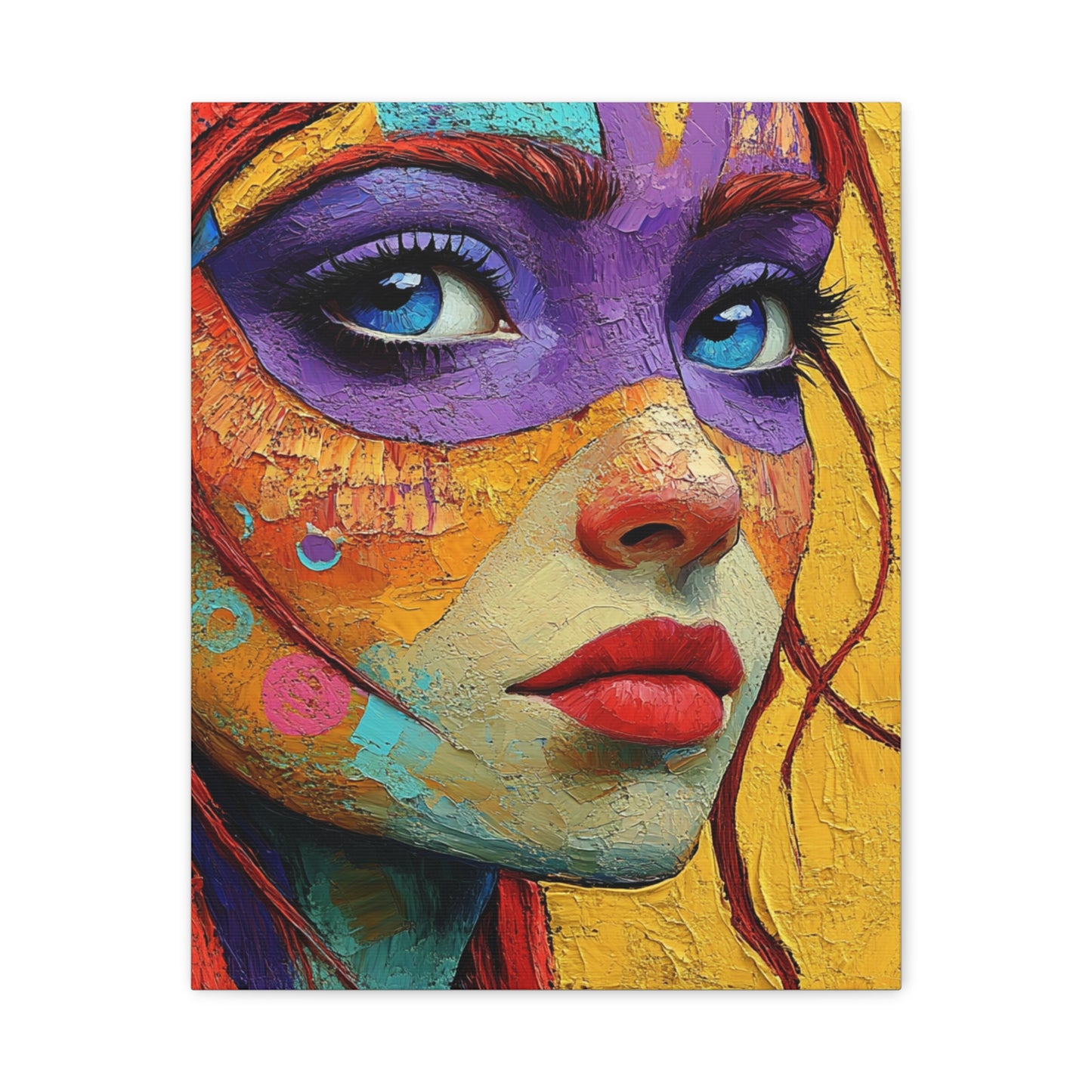 Radiant Psychedelic Portrait Canvas Art
