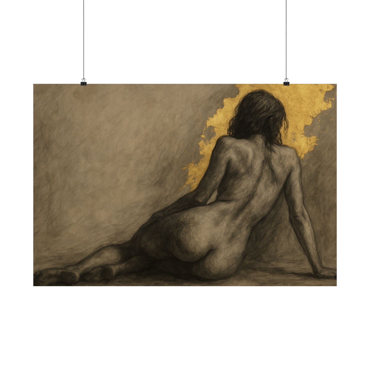 Reclining Muse Poster