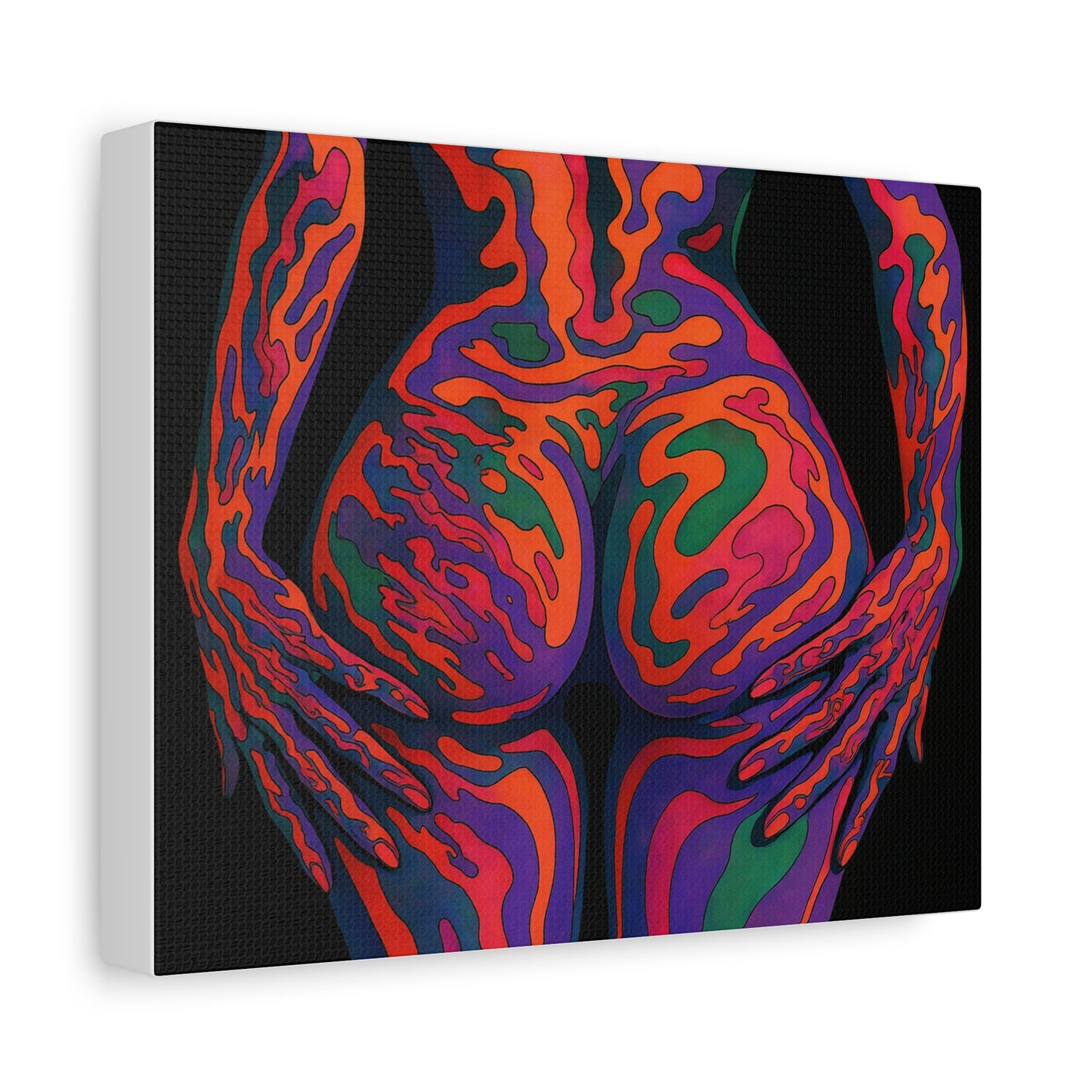 Colorful abstract design on a black background