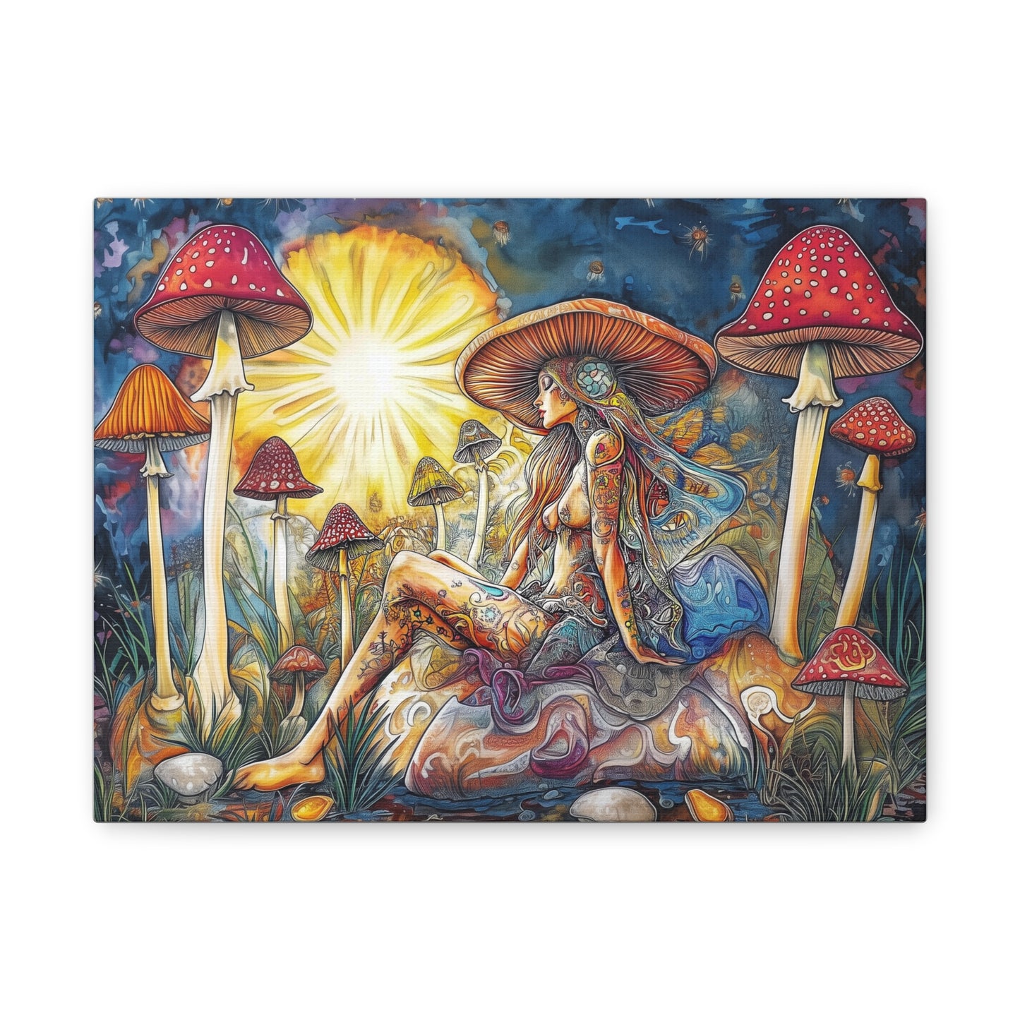 Lost in the Mushroom Canvas Wall Art