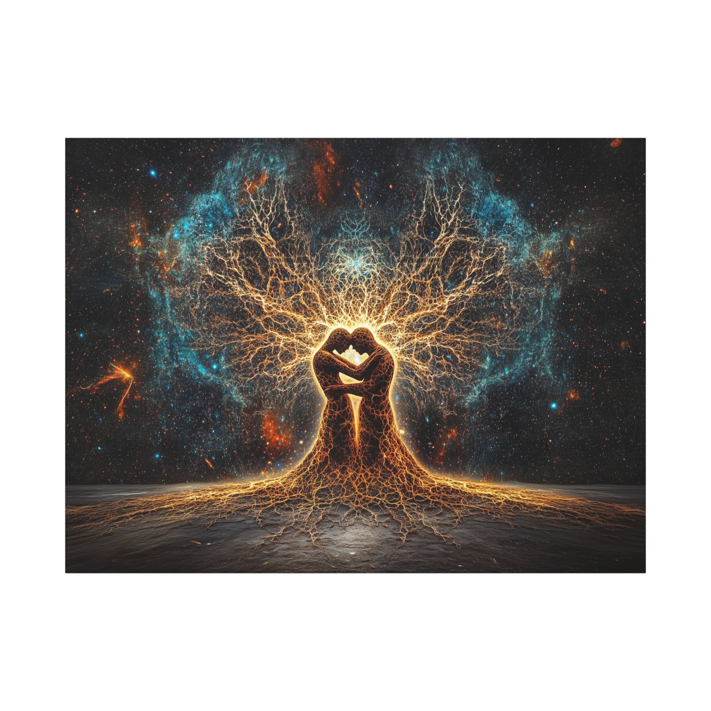 Cosmic Flame of Love Canvas