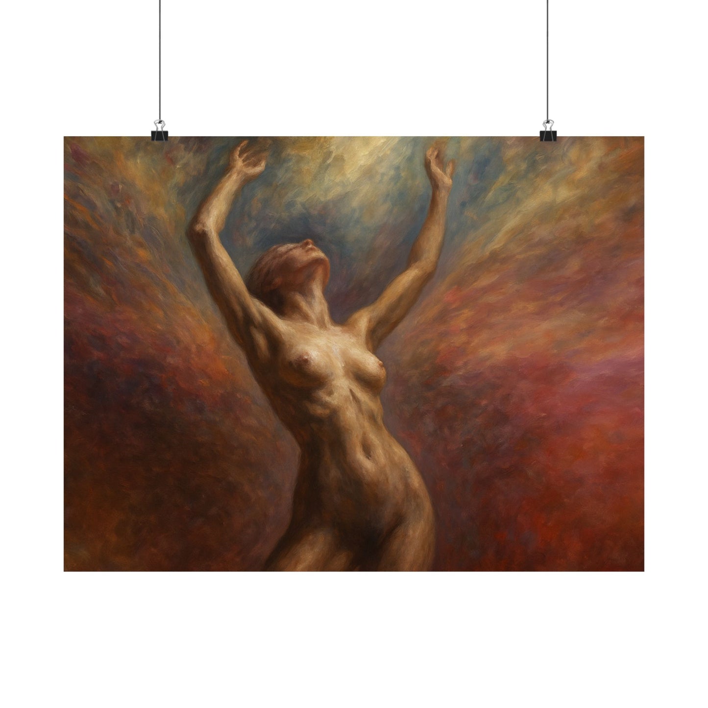 Ascension of the Soul Nude Art Poster