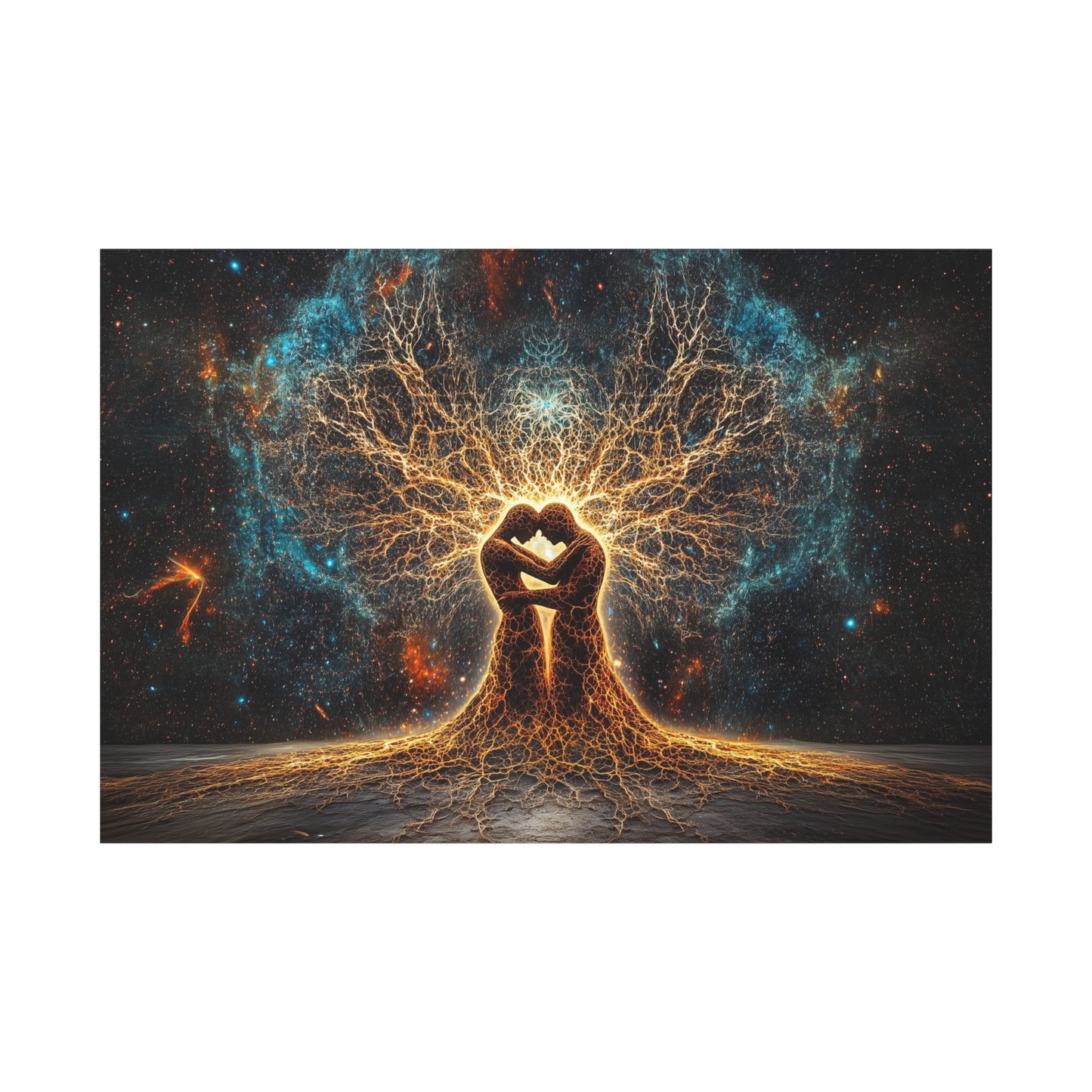 Cosmic Flame of Love Canvas