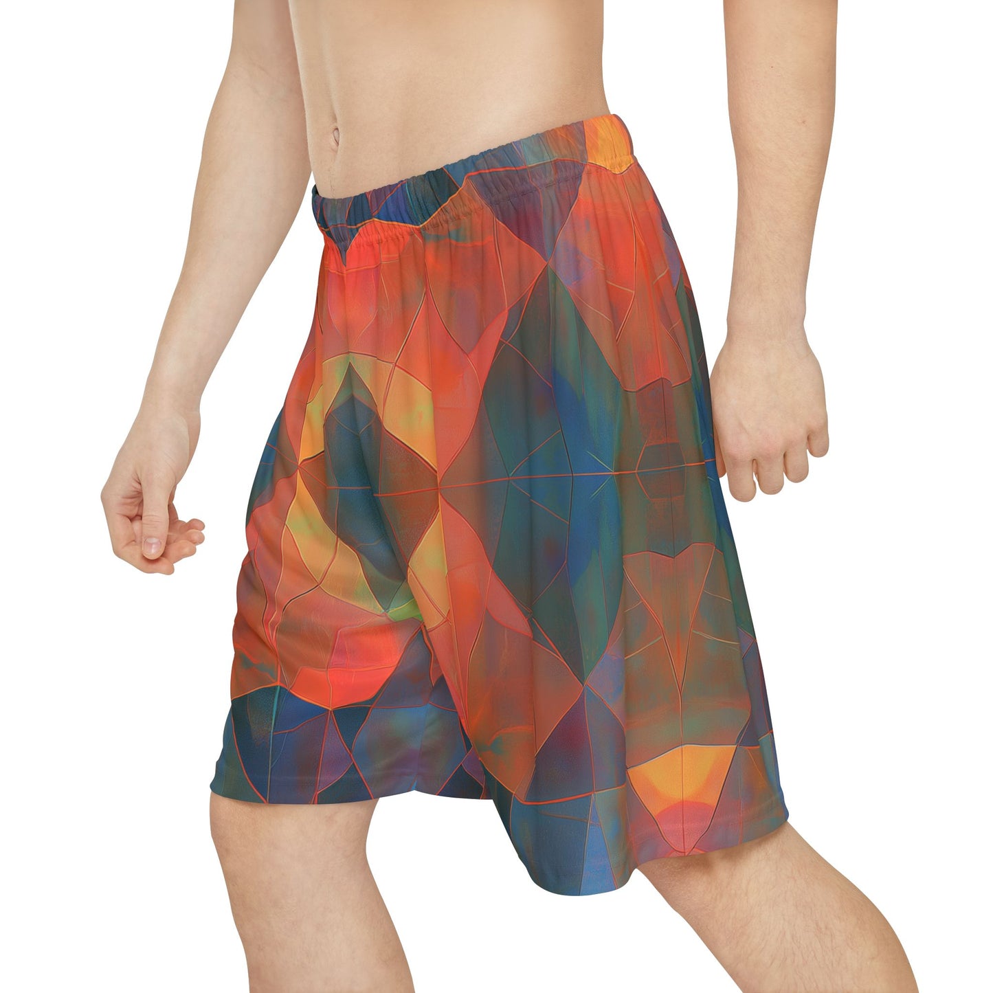 Geometric Flow Trippy Shorts