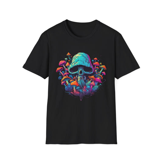 Psychedelic Skull & Mushroom T-Shirt