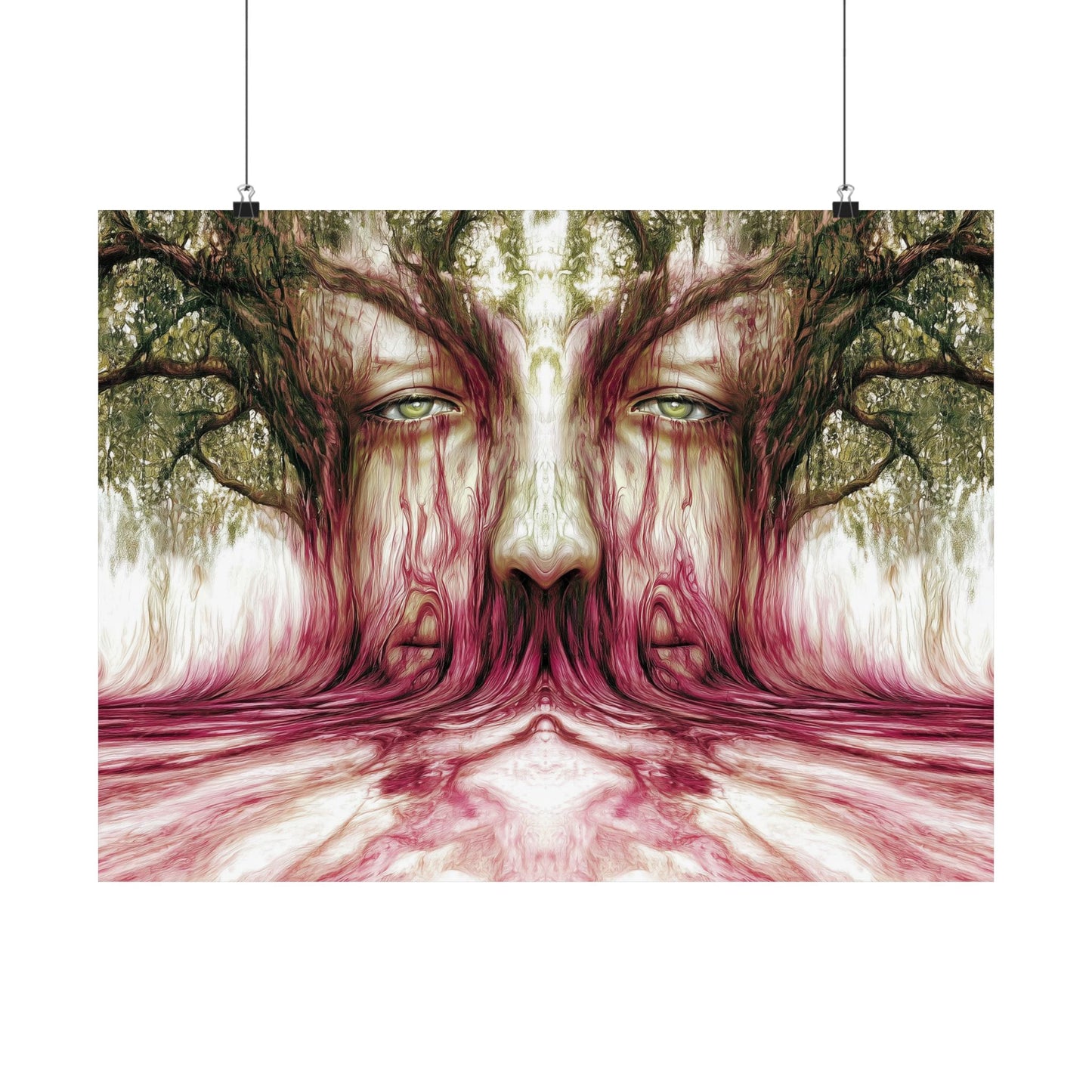 Enchanted Tree Spirit Surreal Nature Poster