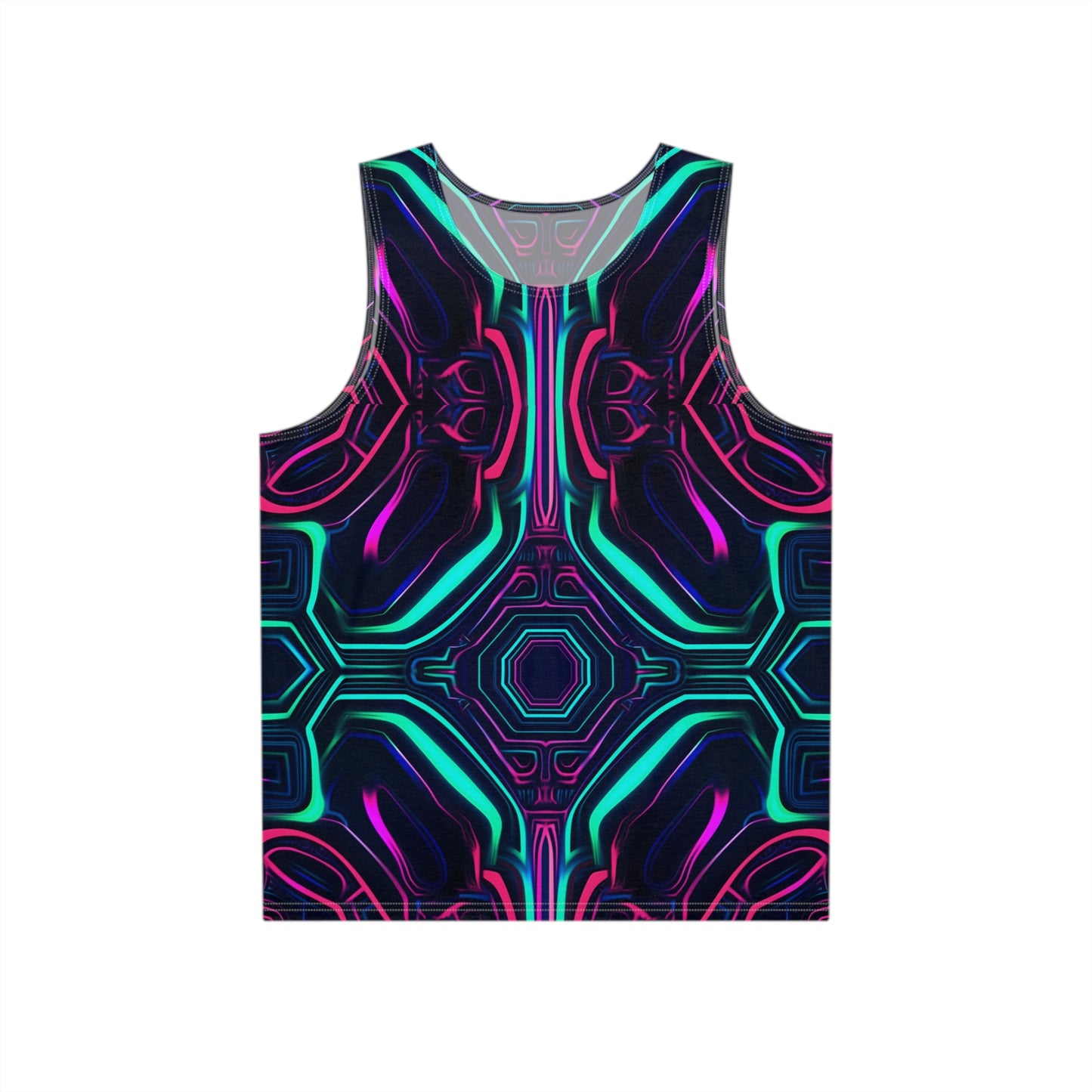 Neon Vortex Trippy Tank Top