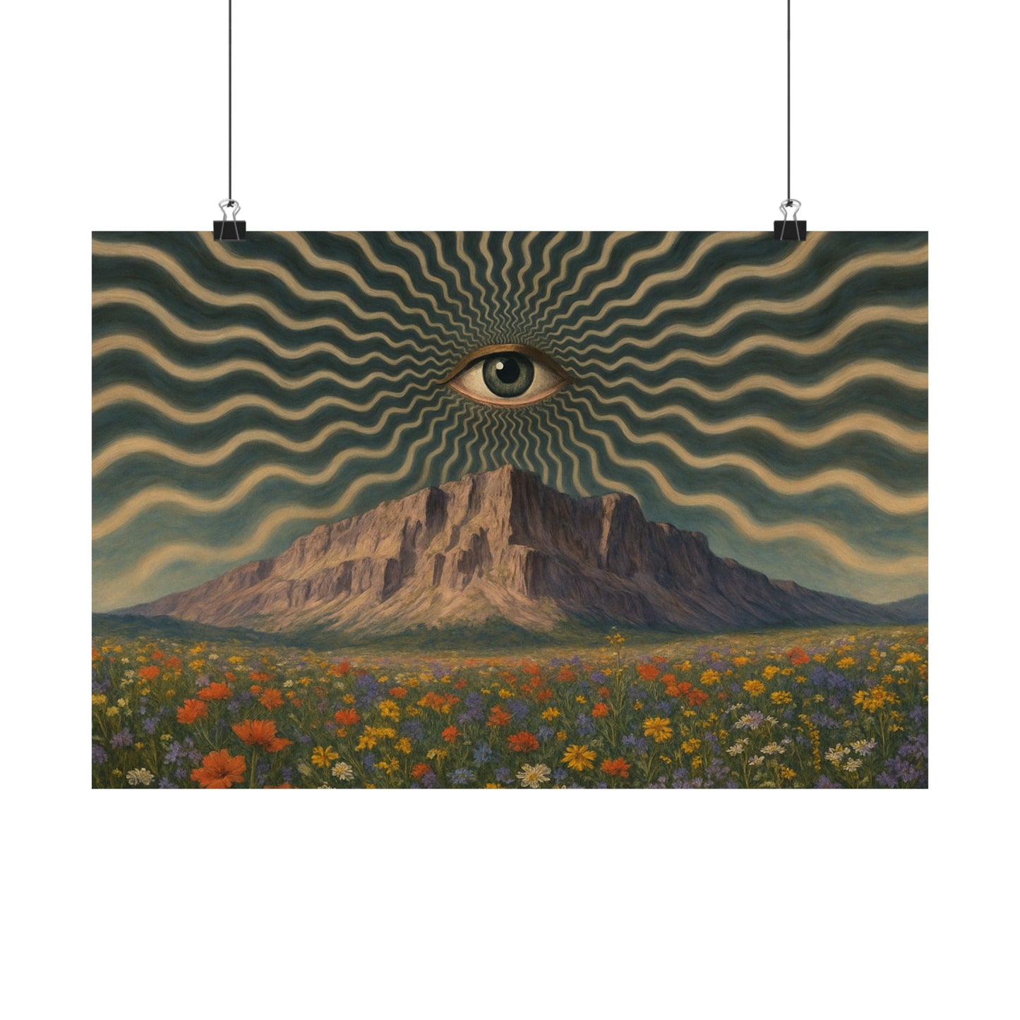 Eye of the Mountain – Trippy Vision Poster