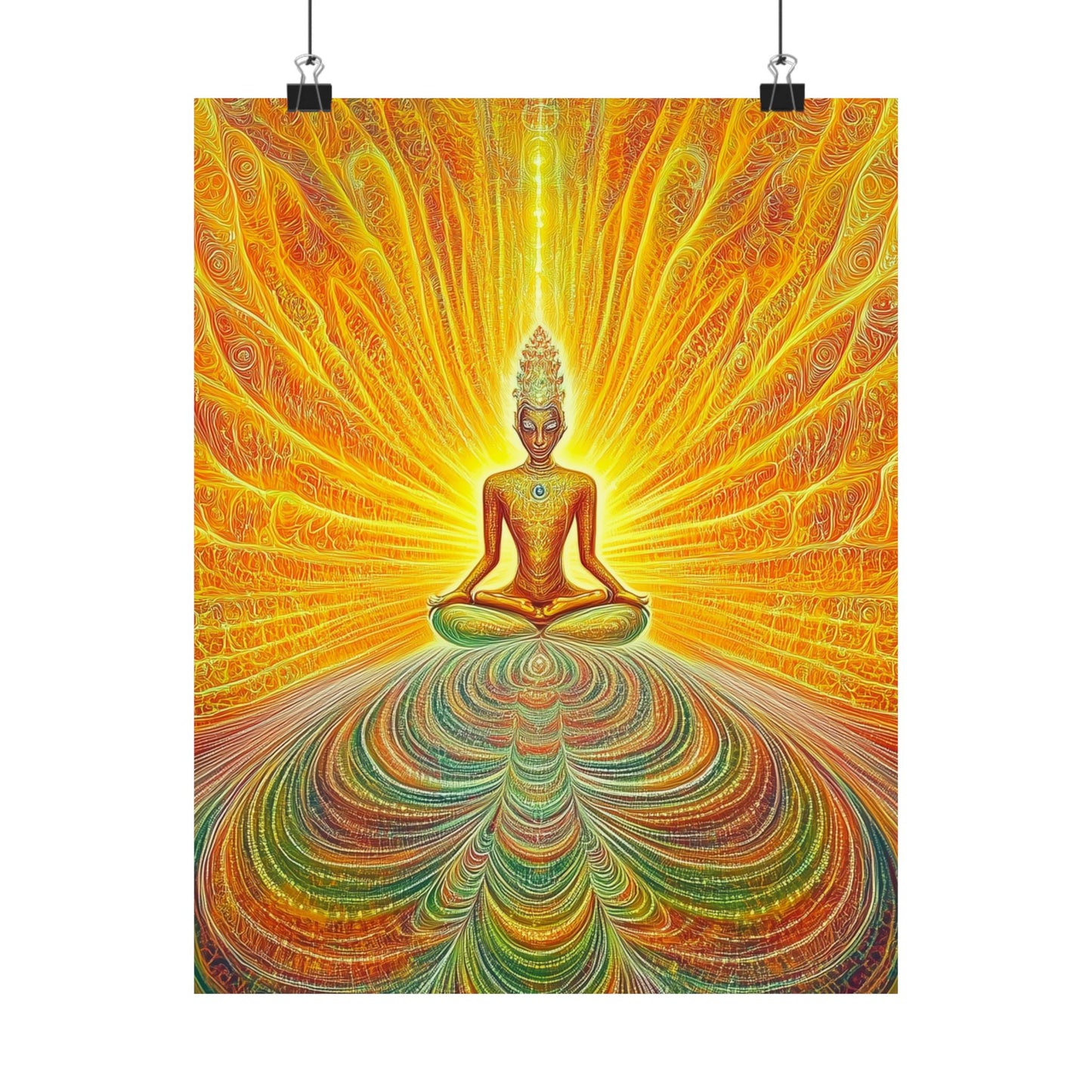 Spiritual Energy Meditation Poster