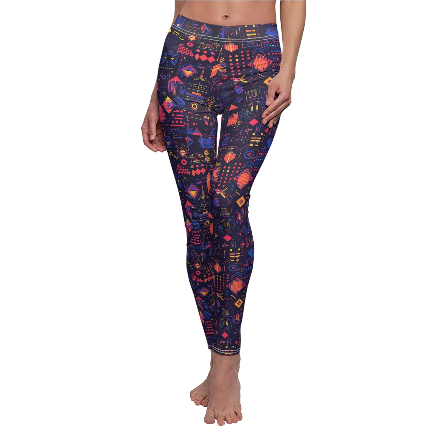 Visual Trippy Abstract Patterned Leggings