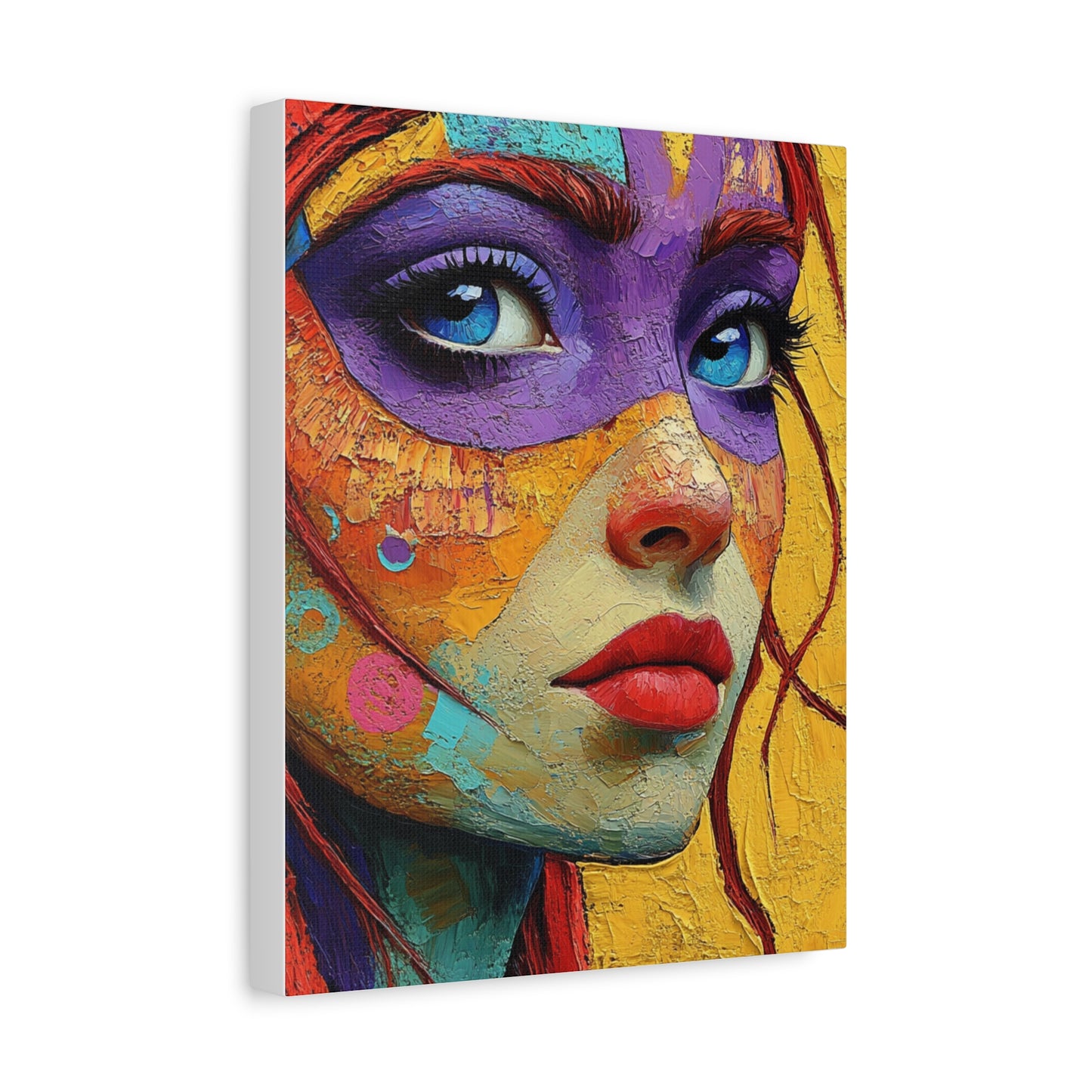 Radiant Psychedelic Portrait Canvas Art
