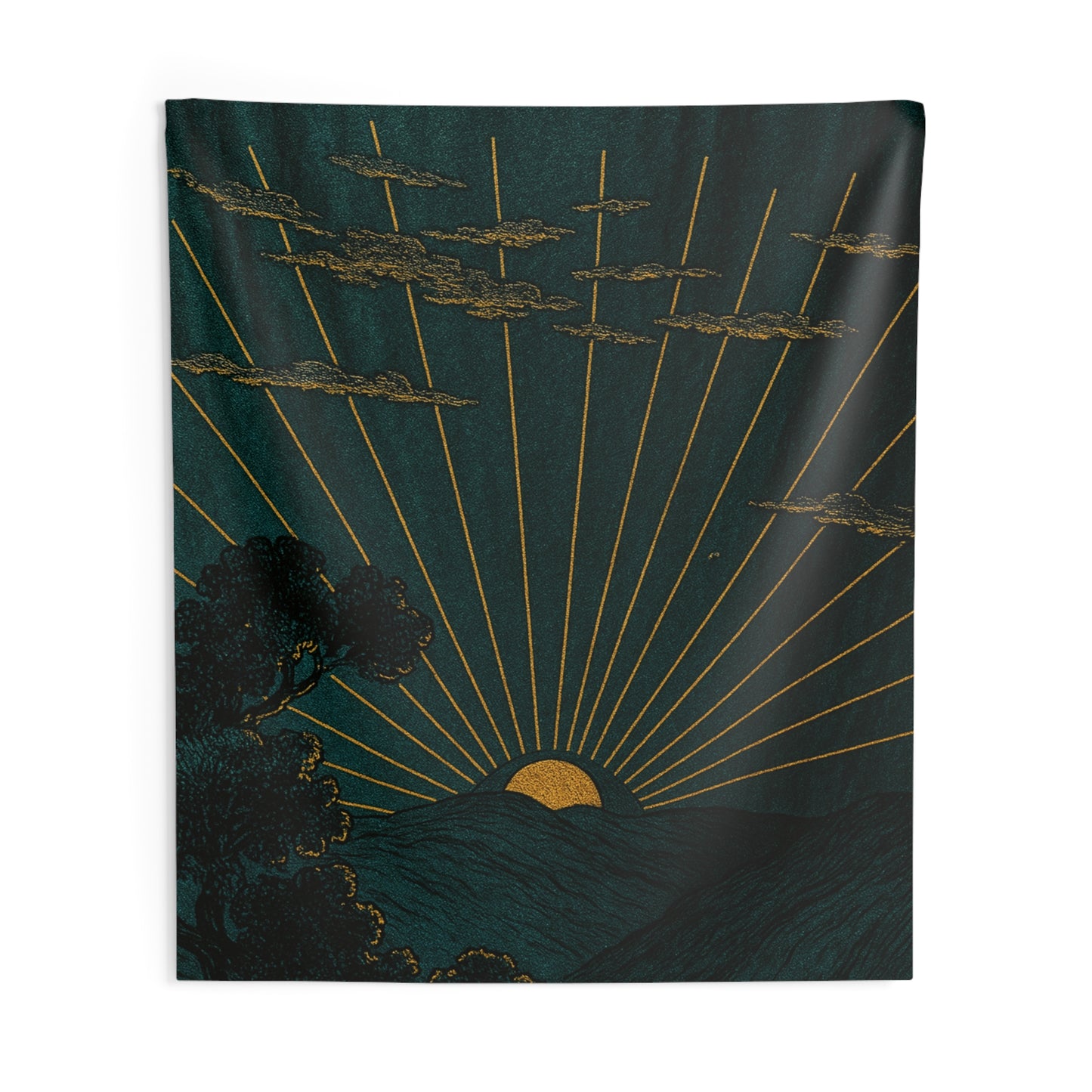 Sunrise Awakening Tapestry – Rays of Stillness