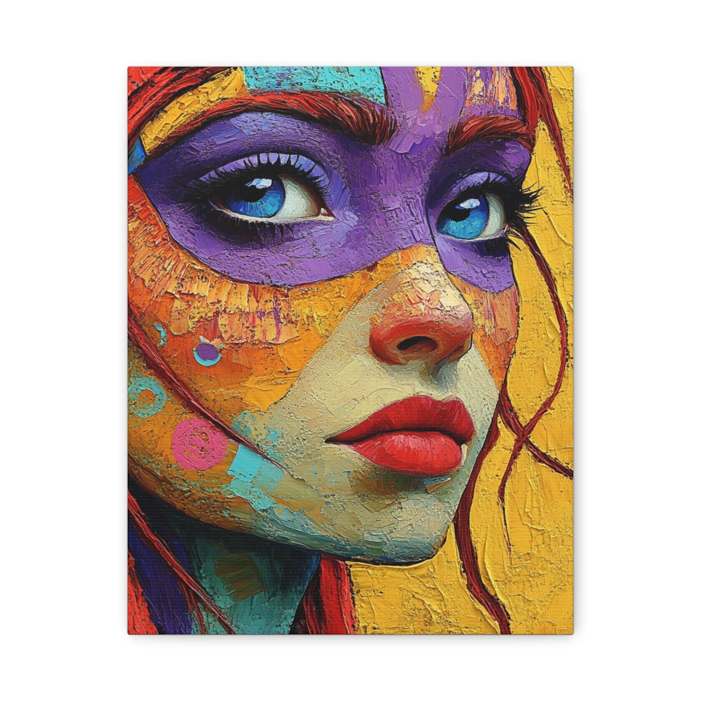 Radiant Psychedelic Portrait Canvas Art