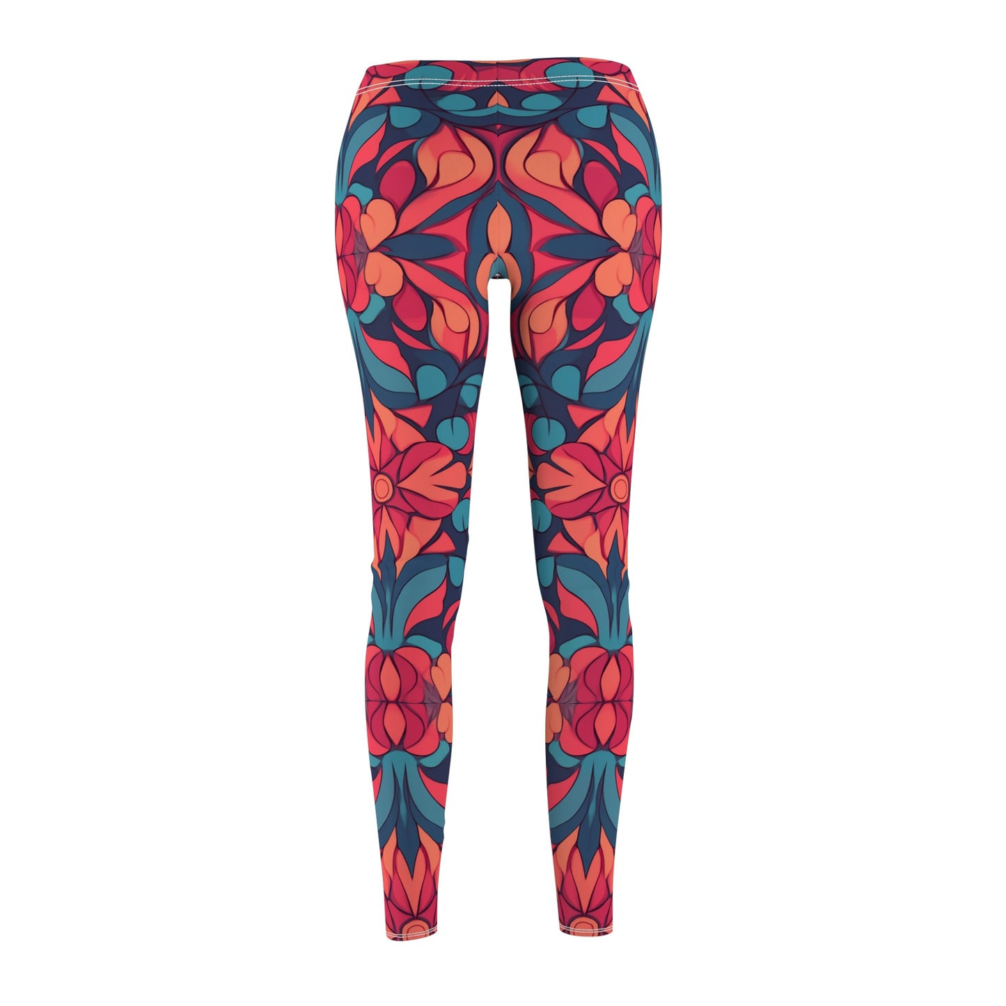 Retro Floral Psychedelic Leggings