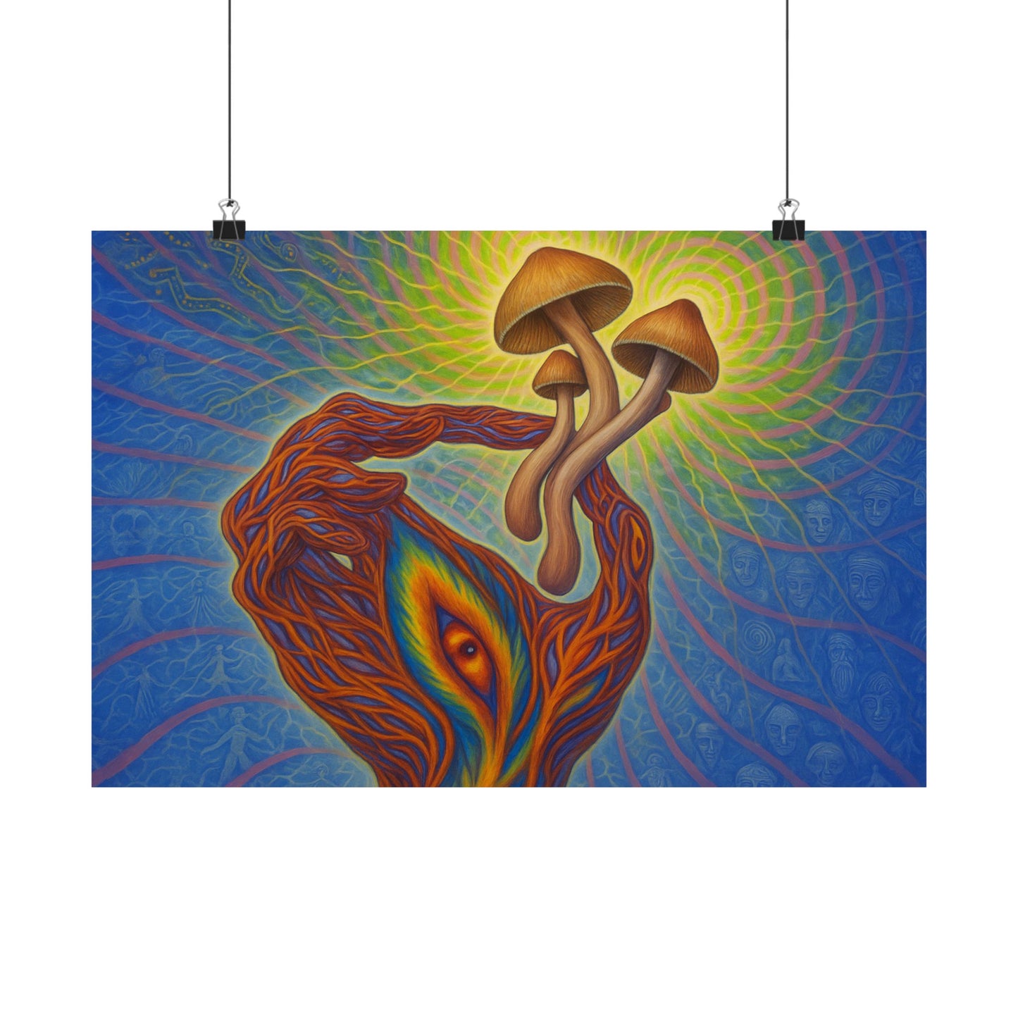 Psilocybin Trip Poster Art