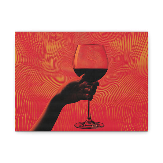 Psychedelic Wine Glow Canvas Art