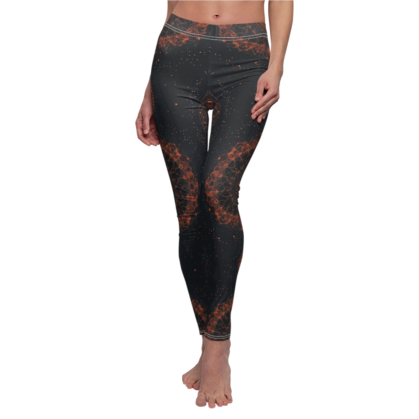 Cosmic Ember Psychedelic Leggings